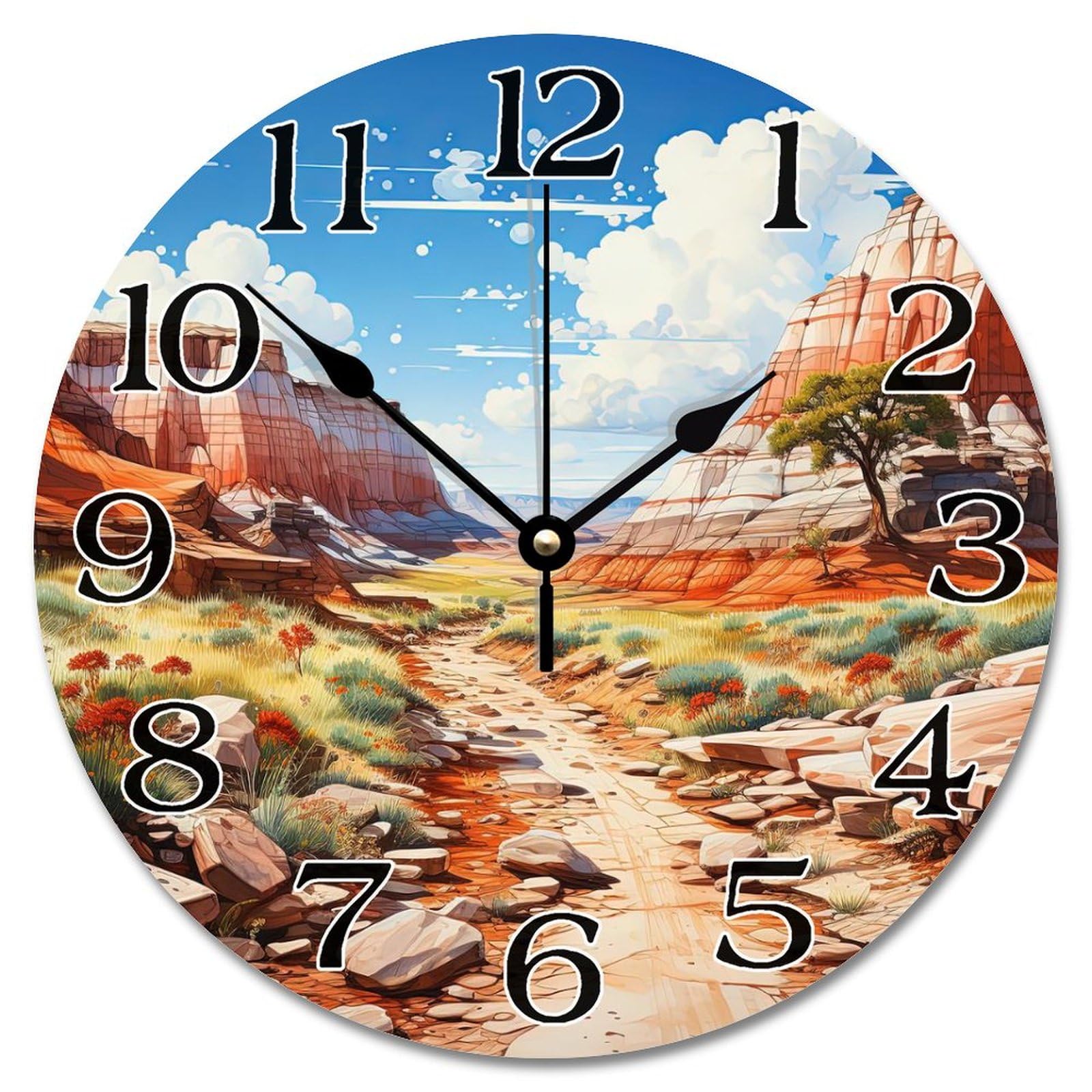Horloge murale moderne forêt pétrifiée le cadeau de souvenir idéal pour un ami étranger