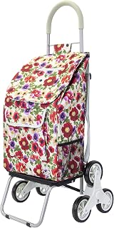 dbest Products Stair Climber Trolley Dolly with Backpack Straps, Shopping cart Grocery Foldable Condo Apartment