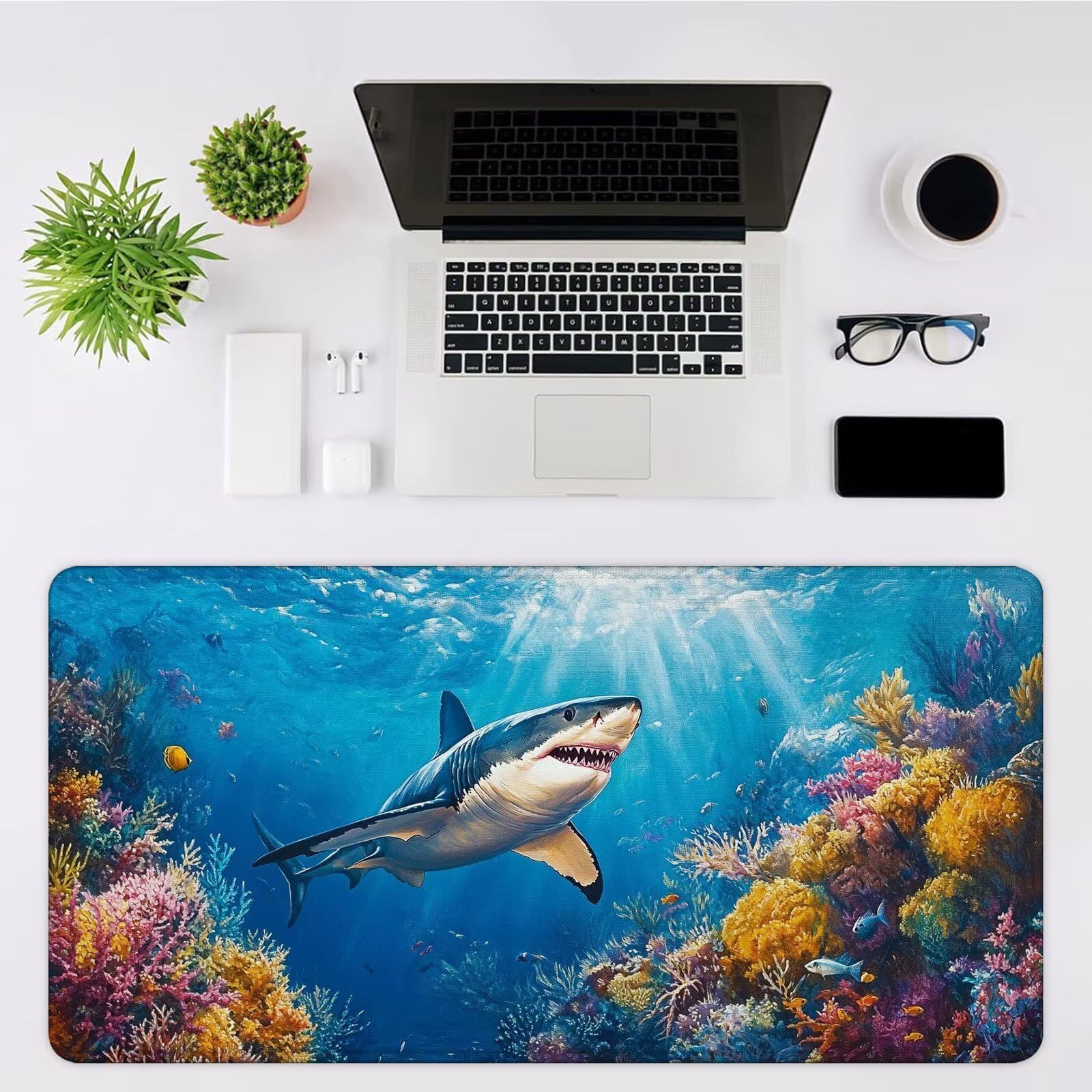 Podkładka pod mysz XXL 1500 x 800 x 3 mm Podkładka pod mysz do gier z wodoodporną antypoślizgową podstawą, podkładka pod mysz dla graczy, akcesoria biurowe, dokładność prędkości-komfort, zwierzęta dna