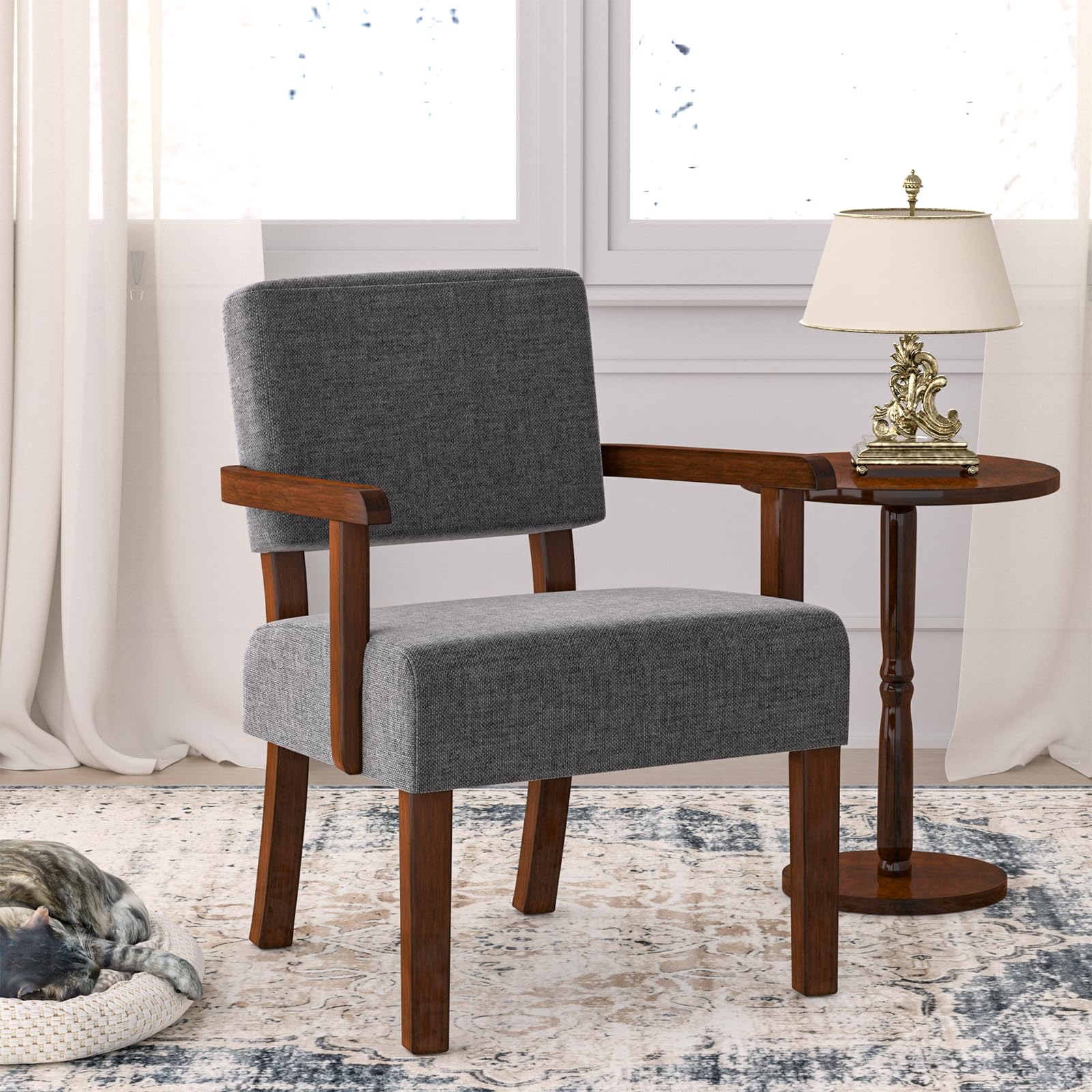 FAGAGA Oversize Accent Chair with Soft Seat and Armrests for Living, Dinning, Bedroom, Reading, Waiting Room