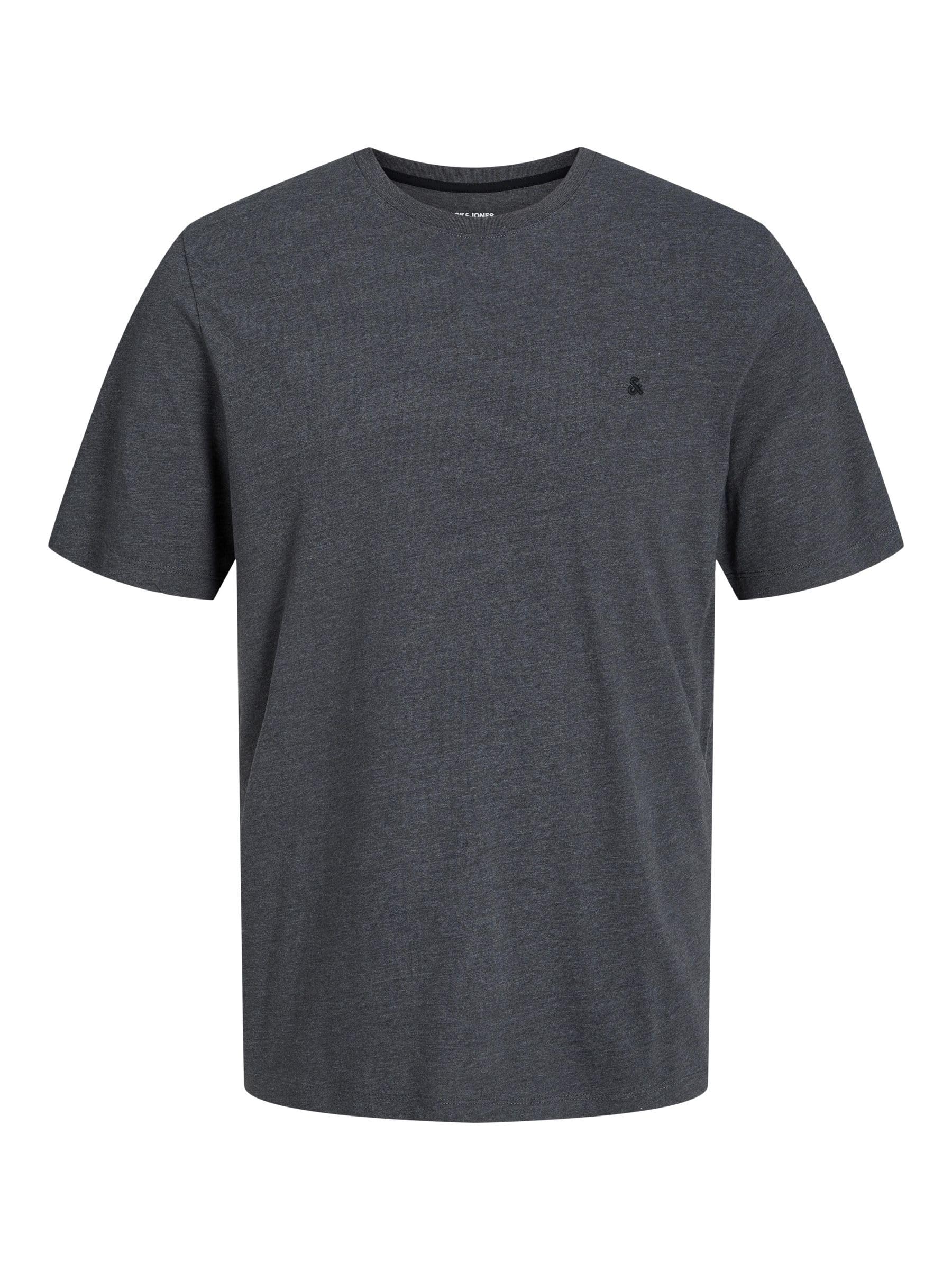 Jack & Jones Men's Grey Jjepaulos Tee Ss Crew Neck Noos, Dark Blend, Xxl