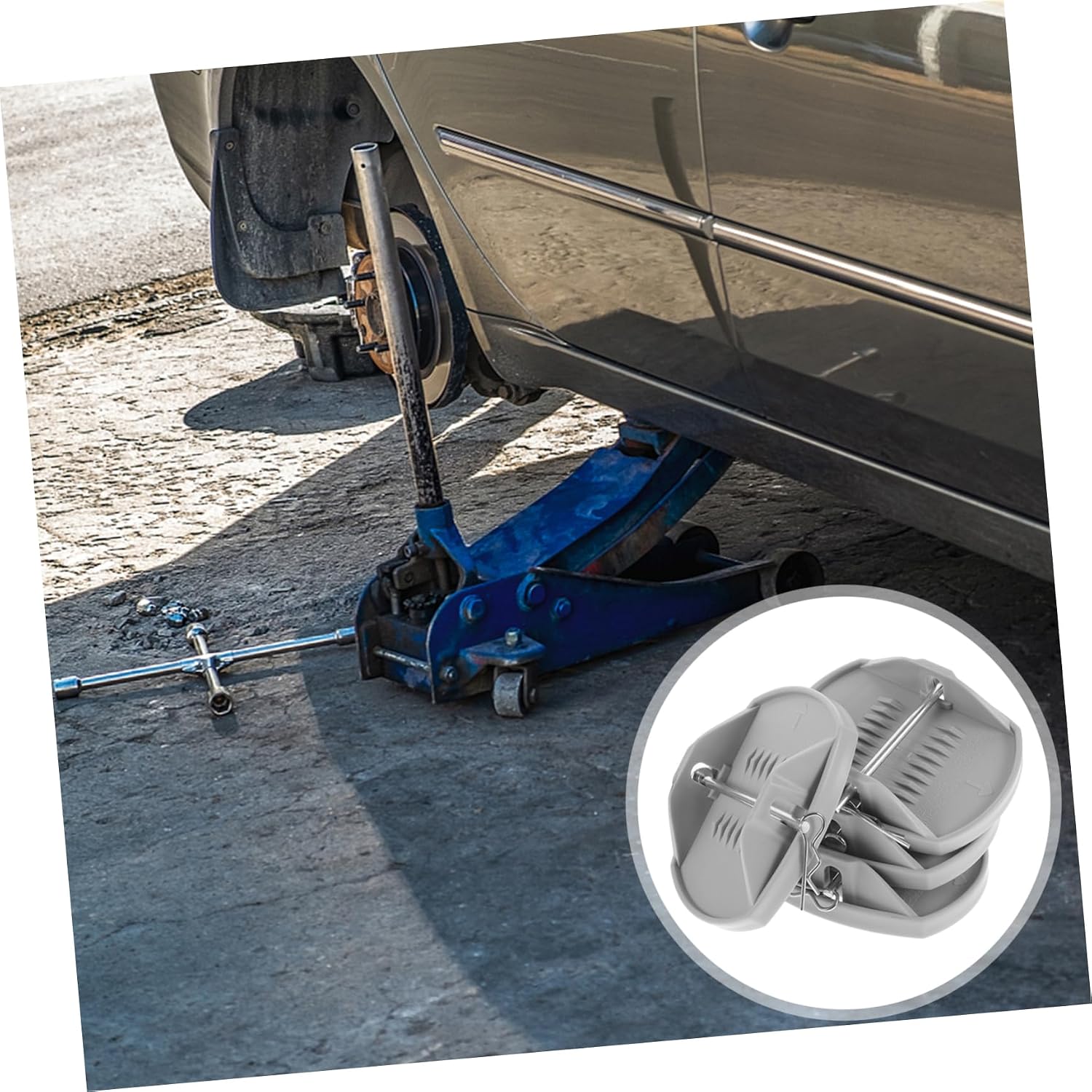 Zerodeko 4pcs Rv Trailer Camper Stabilizer Jack Pads Support for Leveling Lightweight Design Compatible with Rvs and Trailers for Outdoor Stability
