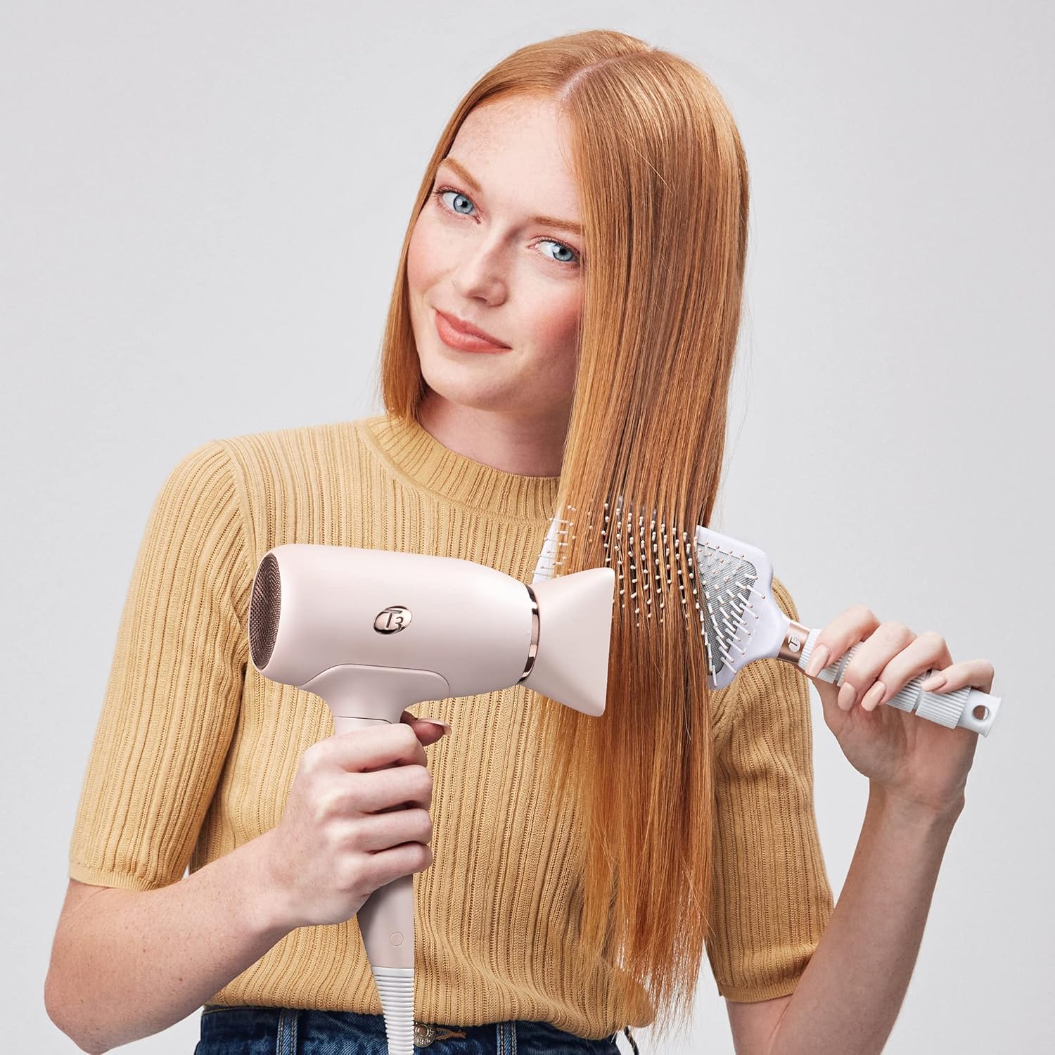 T3 Afar Lightweight Travel-Size Hair Dryer with Auto Dual Voltage, Folding Handle, Fast Drying, Lightweight and Ergonomic, Frizz Smoothing, Multiple Heat and Speed Combinations - Image 11