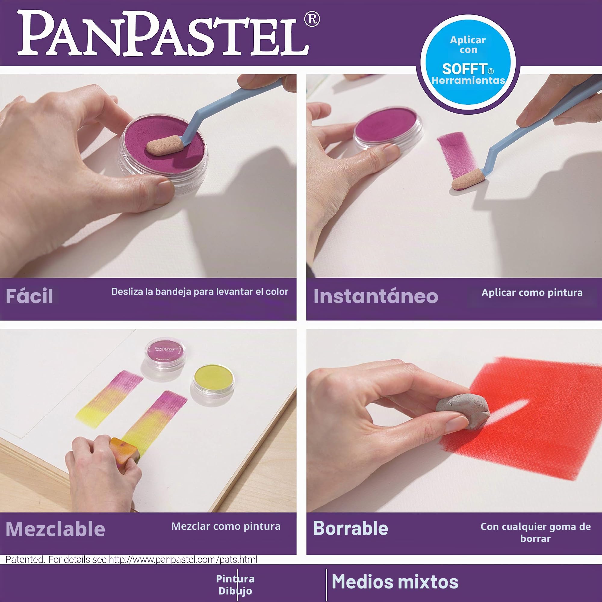 PanPastel Juego de 5 Colores, Juego de Colores Tierra Extra Oscuros