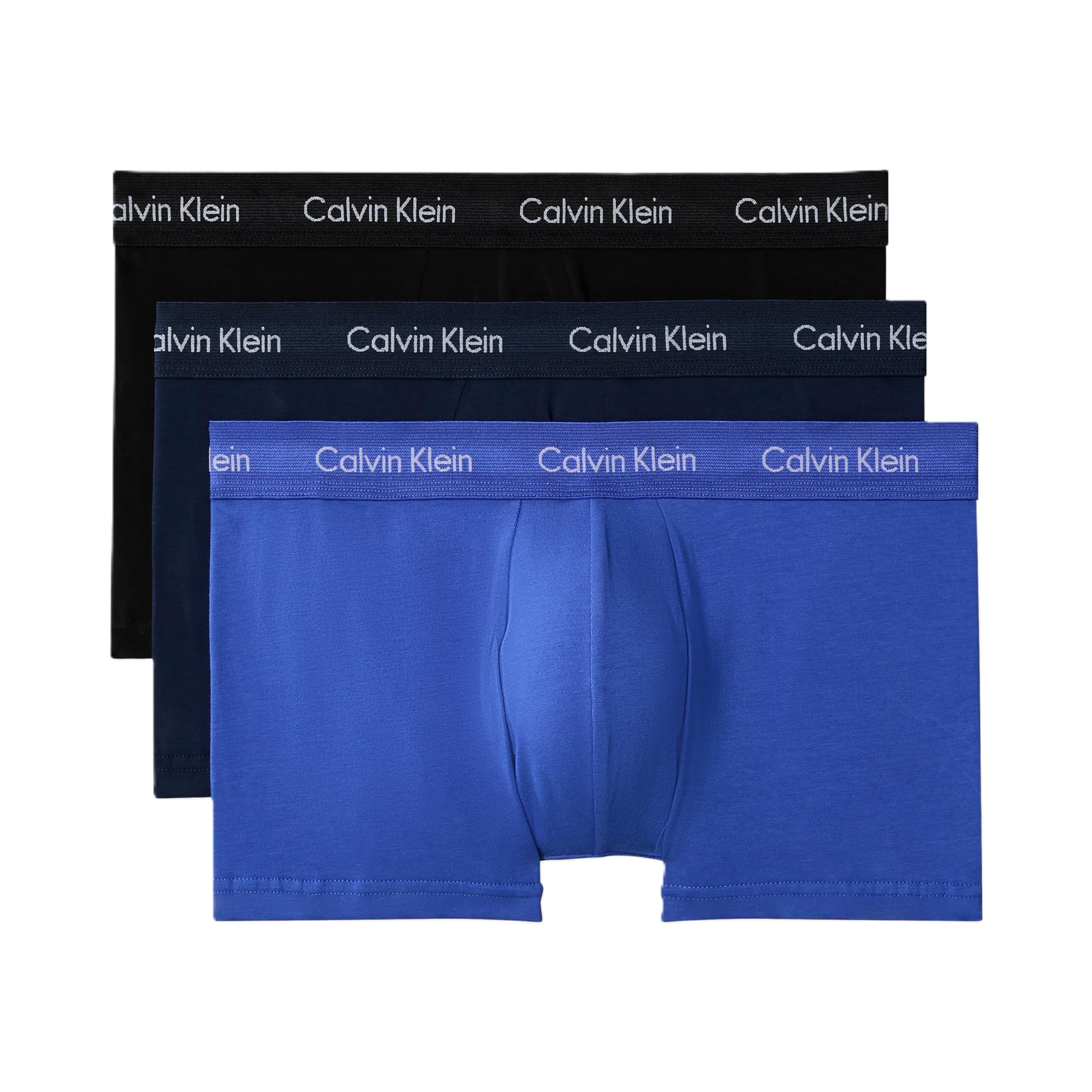 Calvin Klein Men's Cotton Stretch 3-Pack Low Rise Trunks