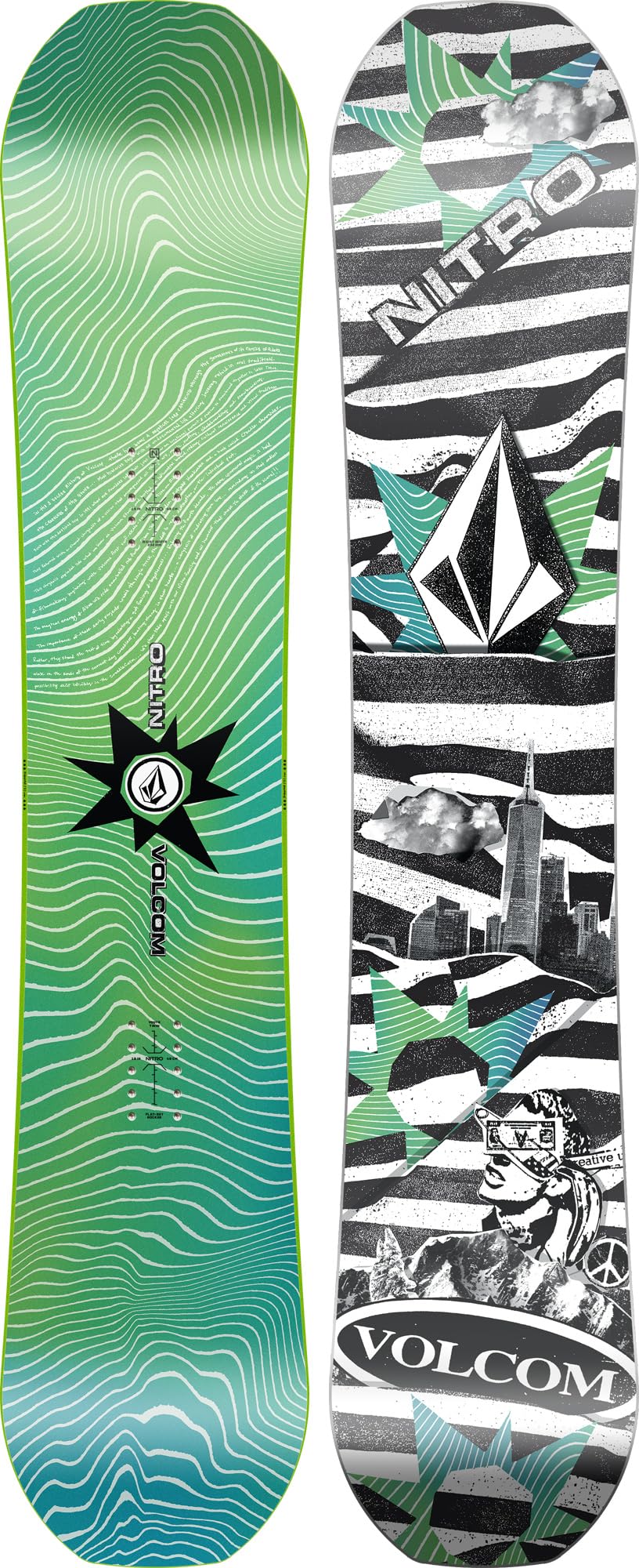 Nitro Ripper Youth X Volcom Youth Snowboard,137cm