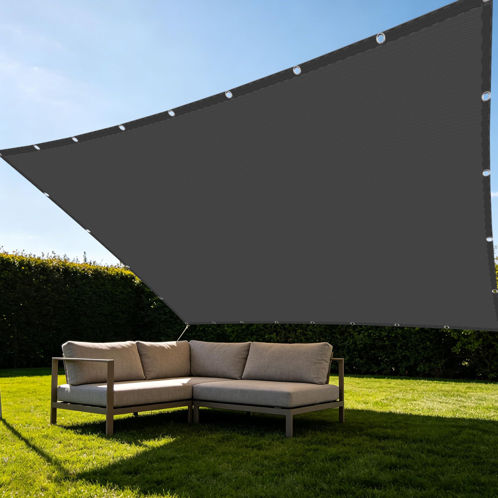 Voile d'ombrage anti-déchirure et respirant pour une protection UV extérieure