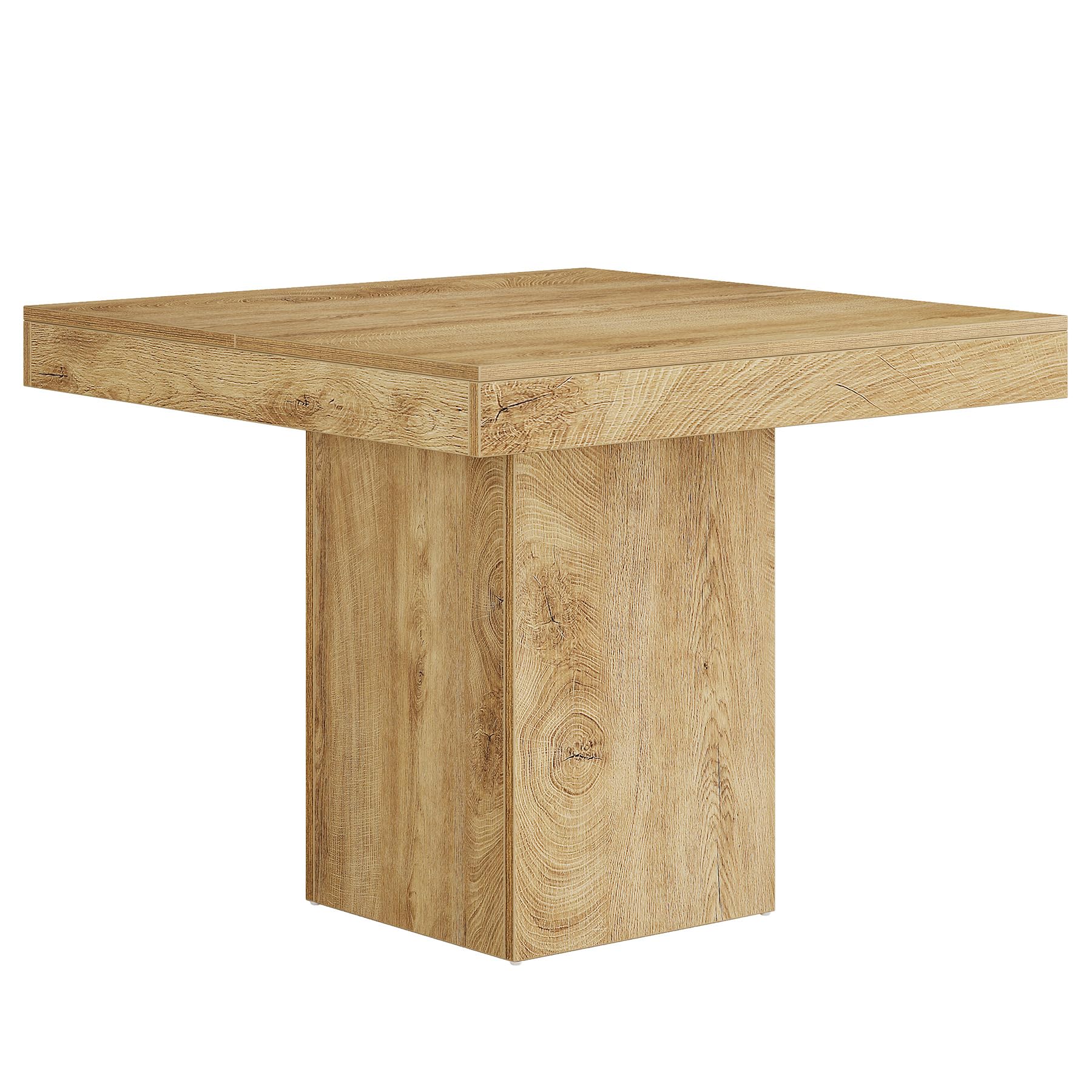 Tribesigns Mesa Comedor de 100 cm, Mesa Cocina Cuadrada para 4 Personas para Comedor, Cocina, Salón, Espacios Pequeños, con Tablero y Patas Gruesas