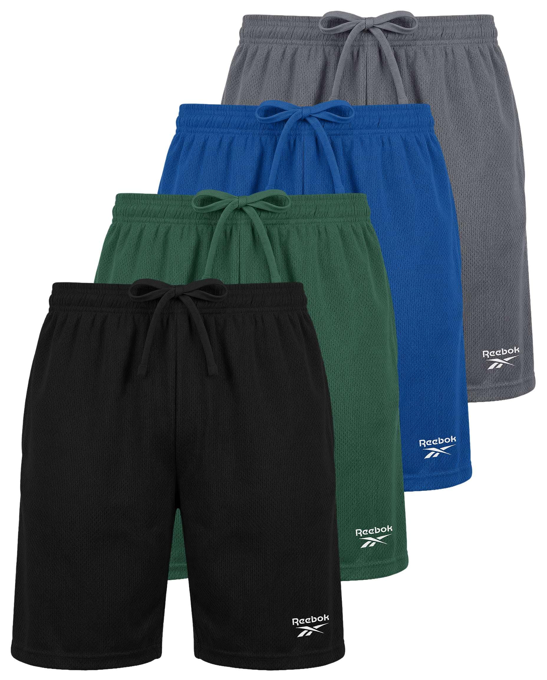 Reebok 4 Pack: Boys’ Athletic Mesh Shorts – Basketball Soccer Running Gym Sports Workout Shorts Kids Teens Youth (6–18) — view 7