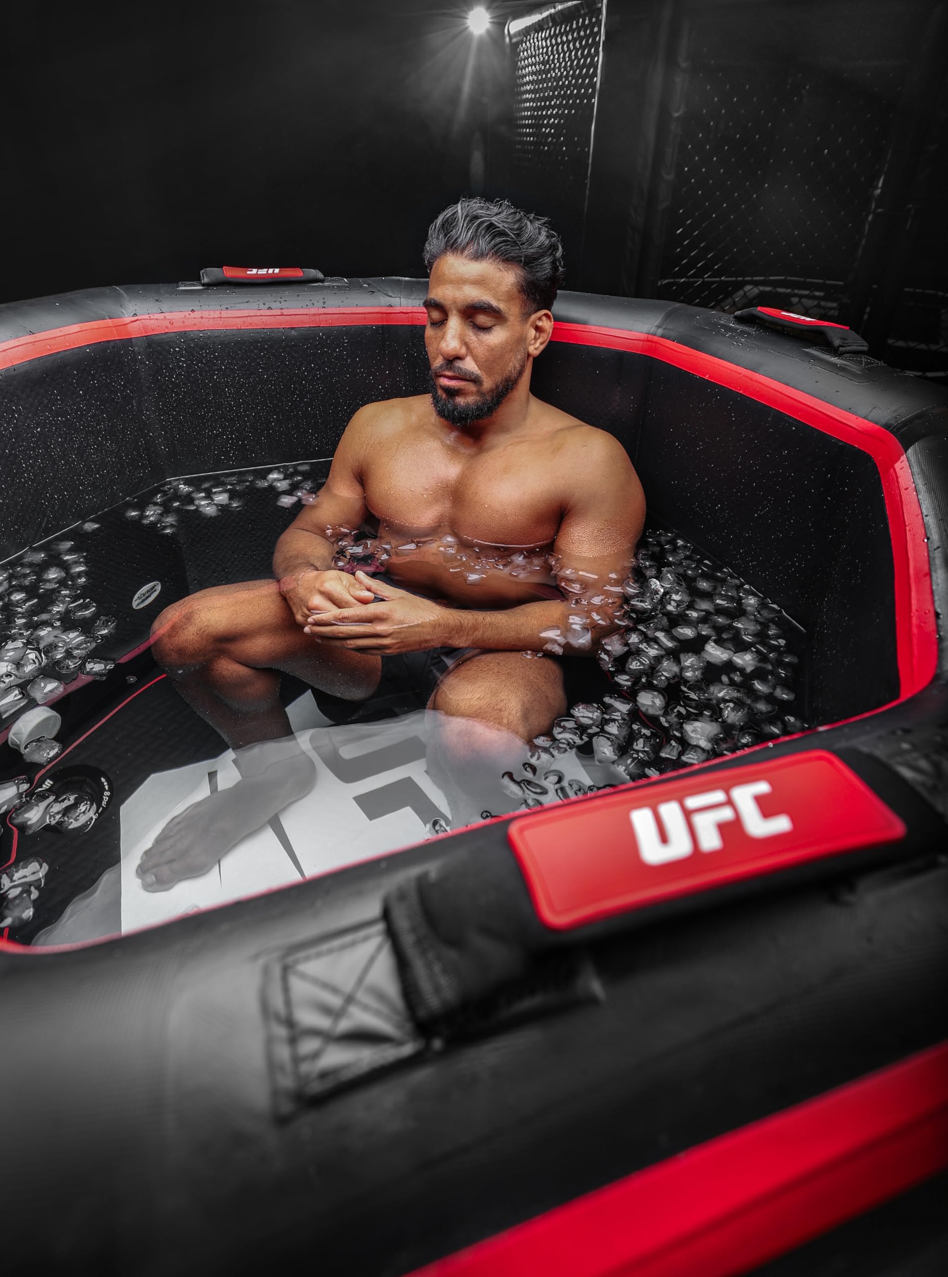 N NETSPA Pack Chiller 3-40°C 7kw Ice Bath Octagon UFC (SP-UFC250-CK7) – Baño Frío Dropstitch Terapia fría Nueva generación – 130 x 90 cm – 1 Persona 357 L