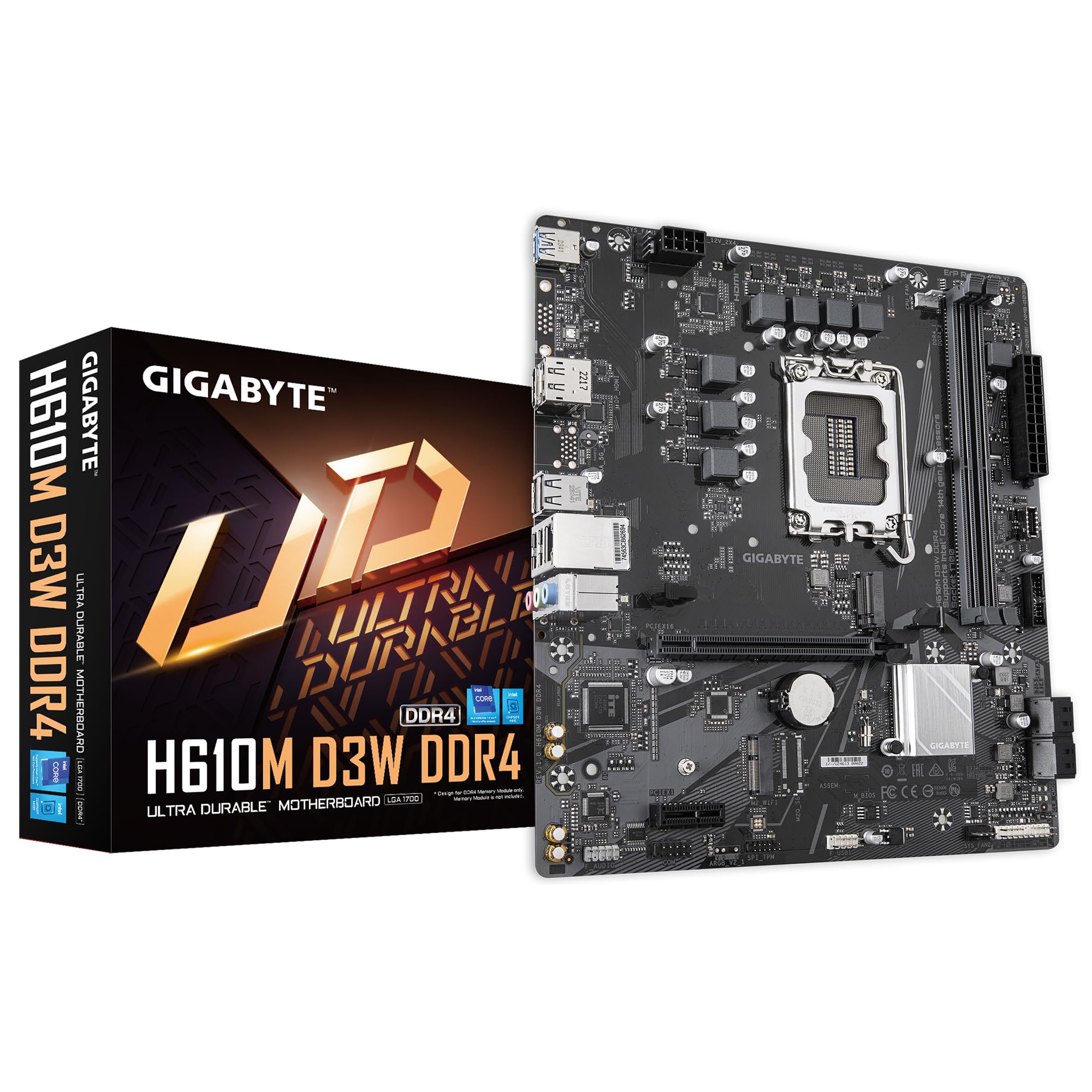 Amazon.com: GIGABYTE H610M D3W DDR4 Motherboard - Supports 14th