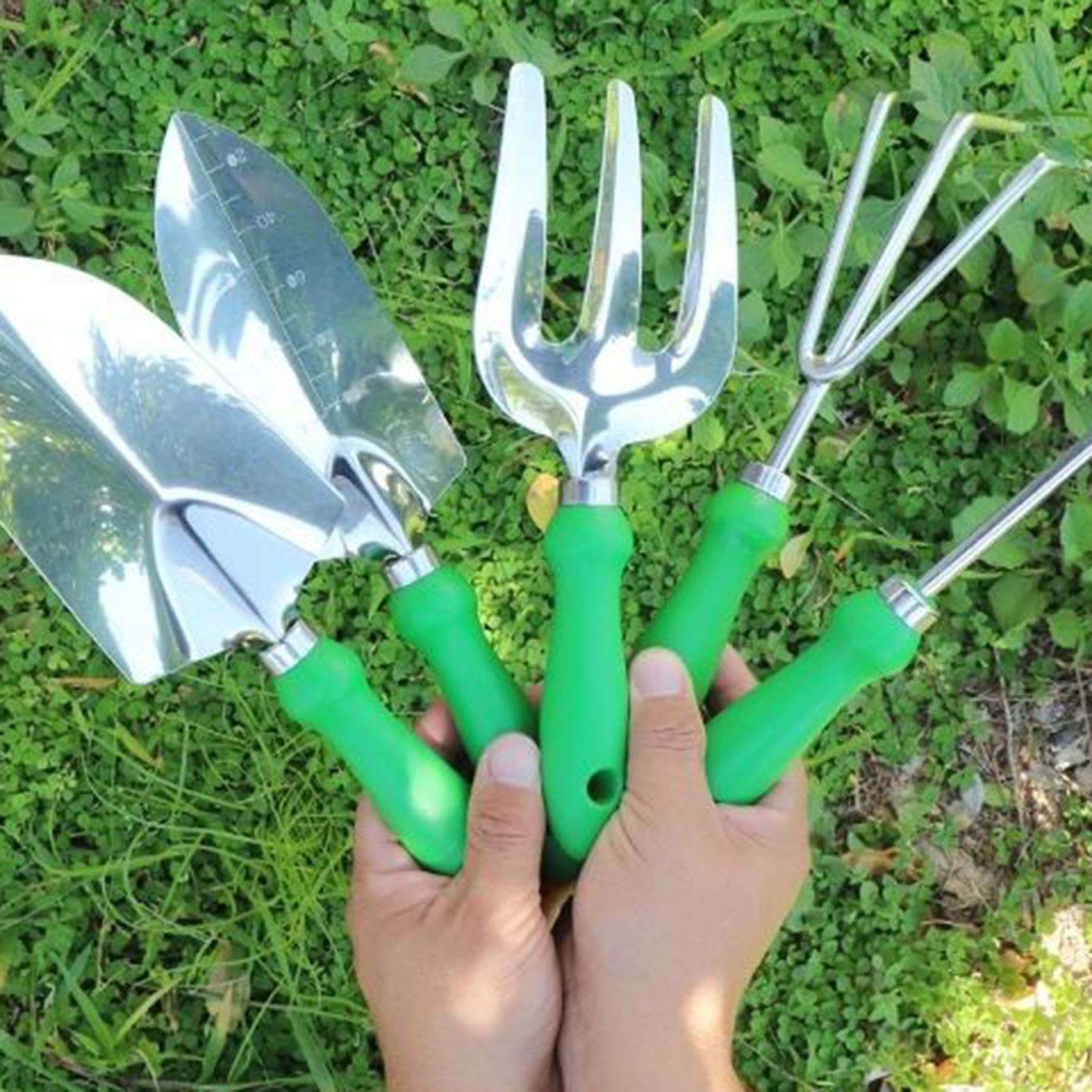 Juego de herramientas de jardinería - Pala sólida | Kit de cuidado de jardín de 11 piezas, para mujeres, principiantes, árboles, césped, flores, jardinero