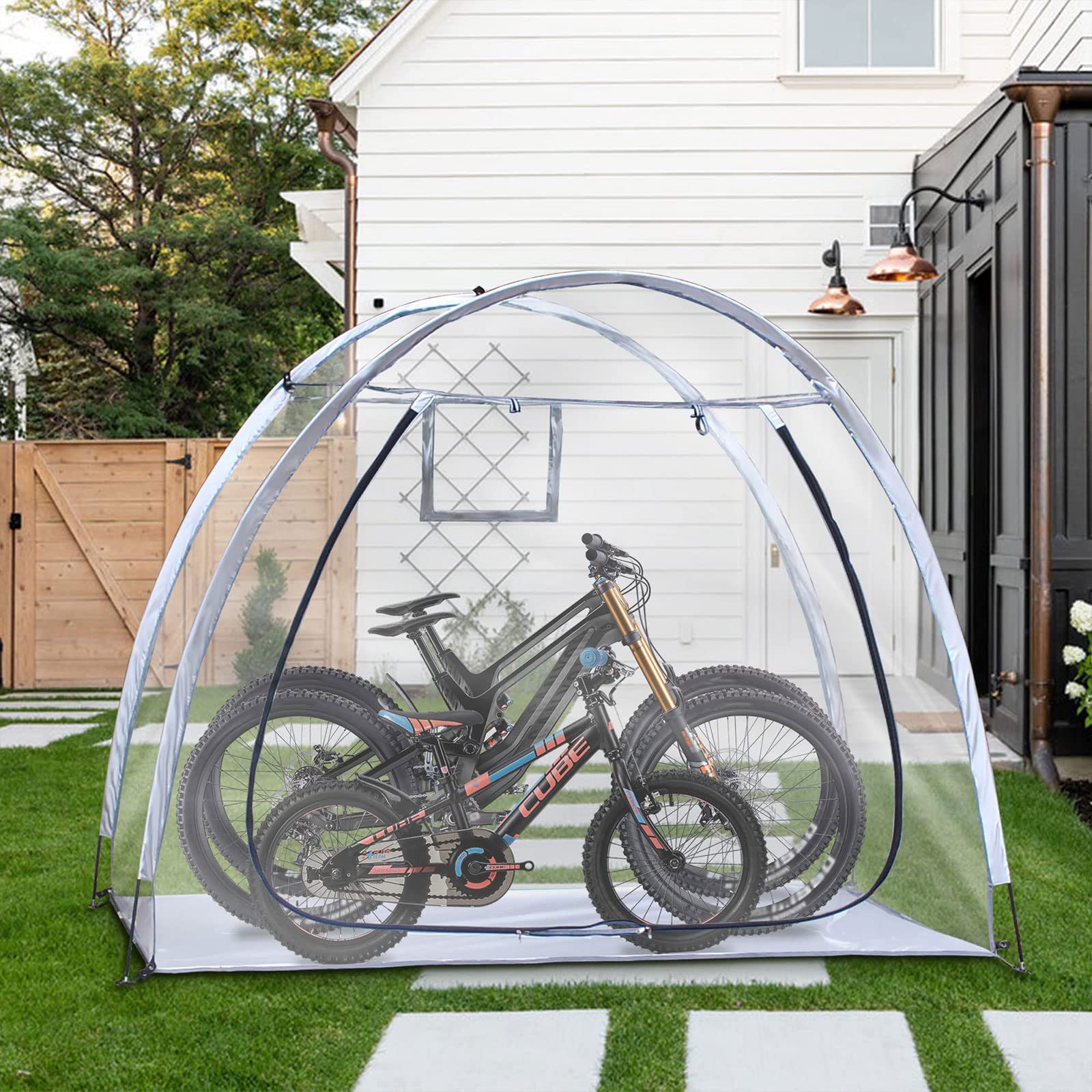 Amazon.co.jp: 自転車置き場 テント サイクルハウス サイクルポート 