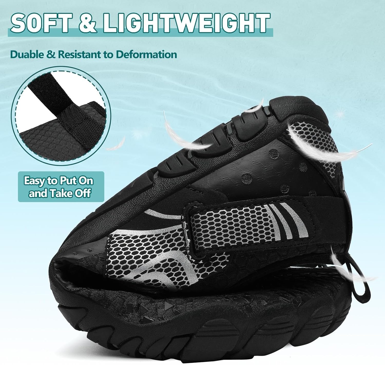 SAGUARO Womens Mens Water Shoes Quick-Dry Swiming Aqua Surf Beach Kayak Barefoot Shoes Wide Toe Box