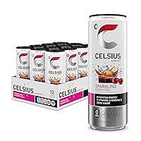 Vista 22 de CELSIUS Fizz Free Blue Razz Limonada, Bebida Energética Sin Azúcar, 12 Onzas Líquidas (Paquete de 12)