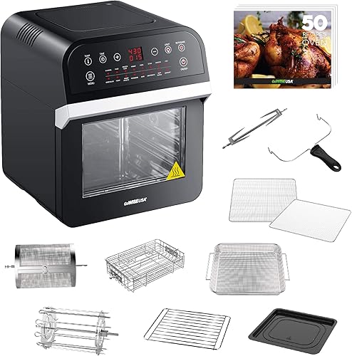 GoWISE GW44800-O air fryer, 12.7-quart, Black/Silver