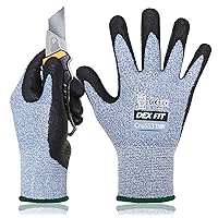 Vista 9 de DEX FIT Guantes resistentes a cortes extremos nivel 5 Cru553, agarre de poder antideslizante y delgado, ajuste cómodo 3D de grado profesional
