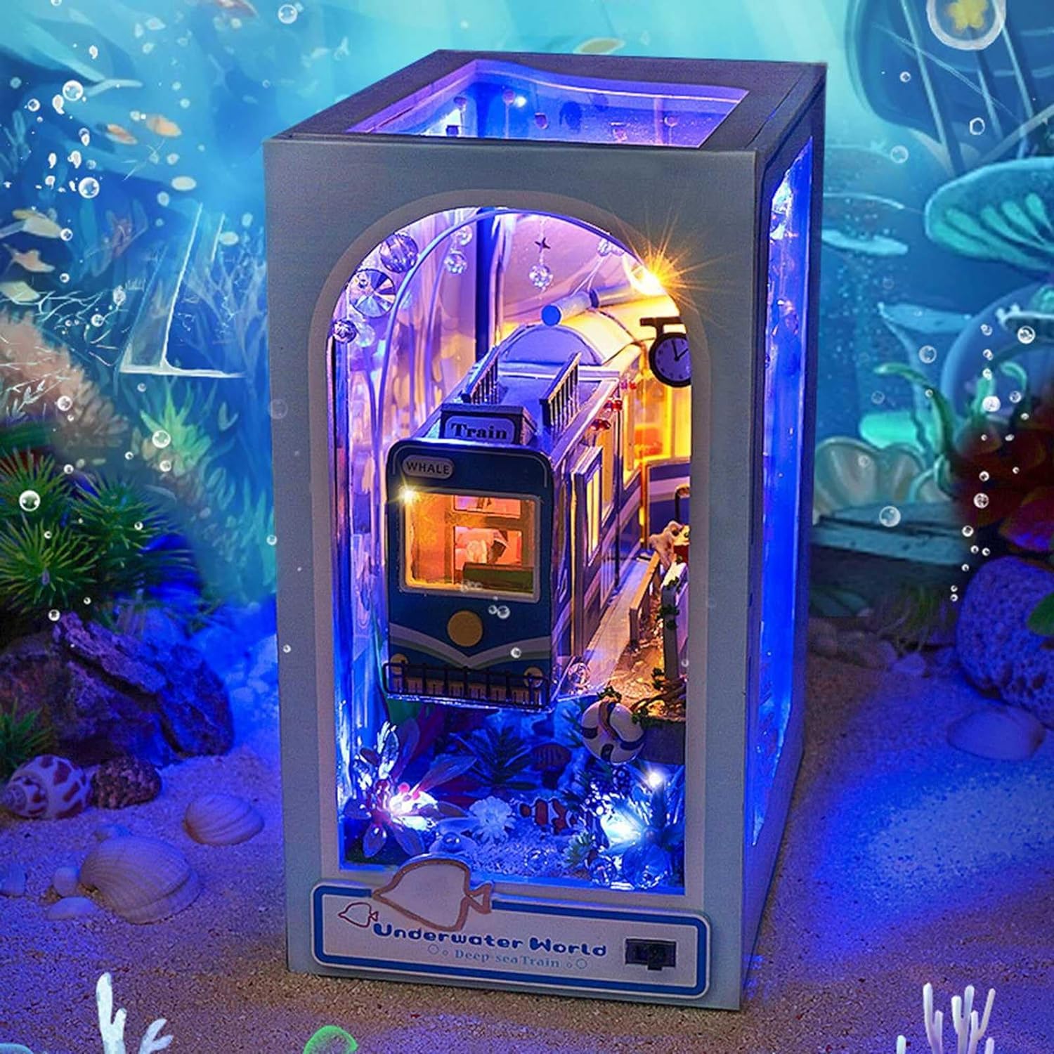 Model edukacyjny Miniaturowa biblioteka Zestaw do samodzielnego montażu książek dla dorosłych Półka na książki Wkładka dekoracyjna Aleja, Bookends Zestaw do kreatywnego budowania modeli z wielokolorow