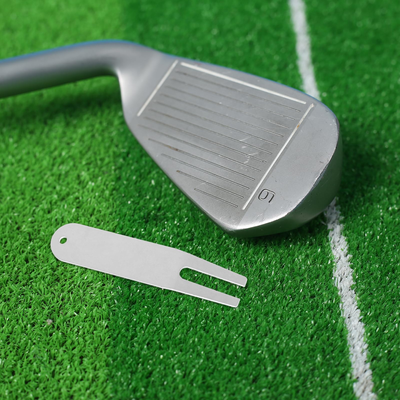 Toddmomy Edelstahl Golf Pitchgabel 2 Stück Tragbares Divot Reparaturwerkzeug Für Golfplatz Klein Handlich Für Golftasche Praktisches Golfzubehör
