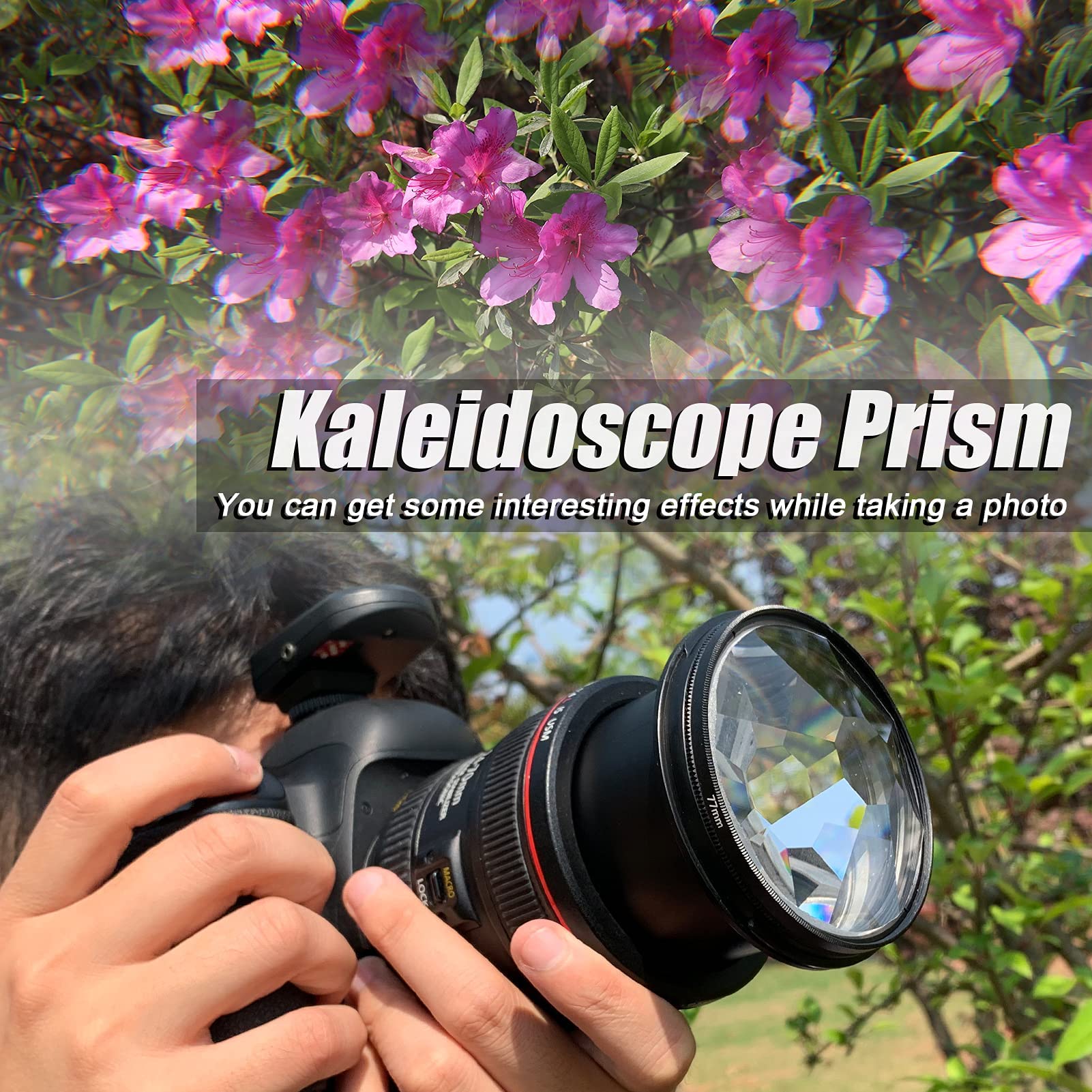 Filtres de caméra zalati, kaléidoscope à 8 côtés pour la photographie, premier plan, flou, film, accessoires de photographie, accessoire pour appareil photo, 77 mm