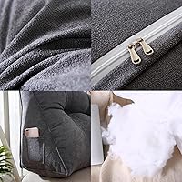 Vista 5 de Almohada de cuña de lectura triangular Queen, cojín de respaldo para cabecero reclinable, almohada de lectura, cojín triangular para posicionamiento