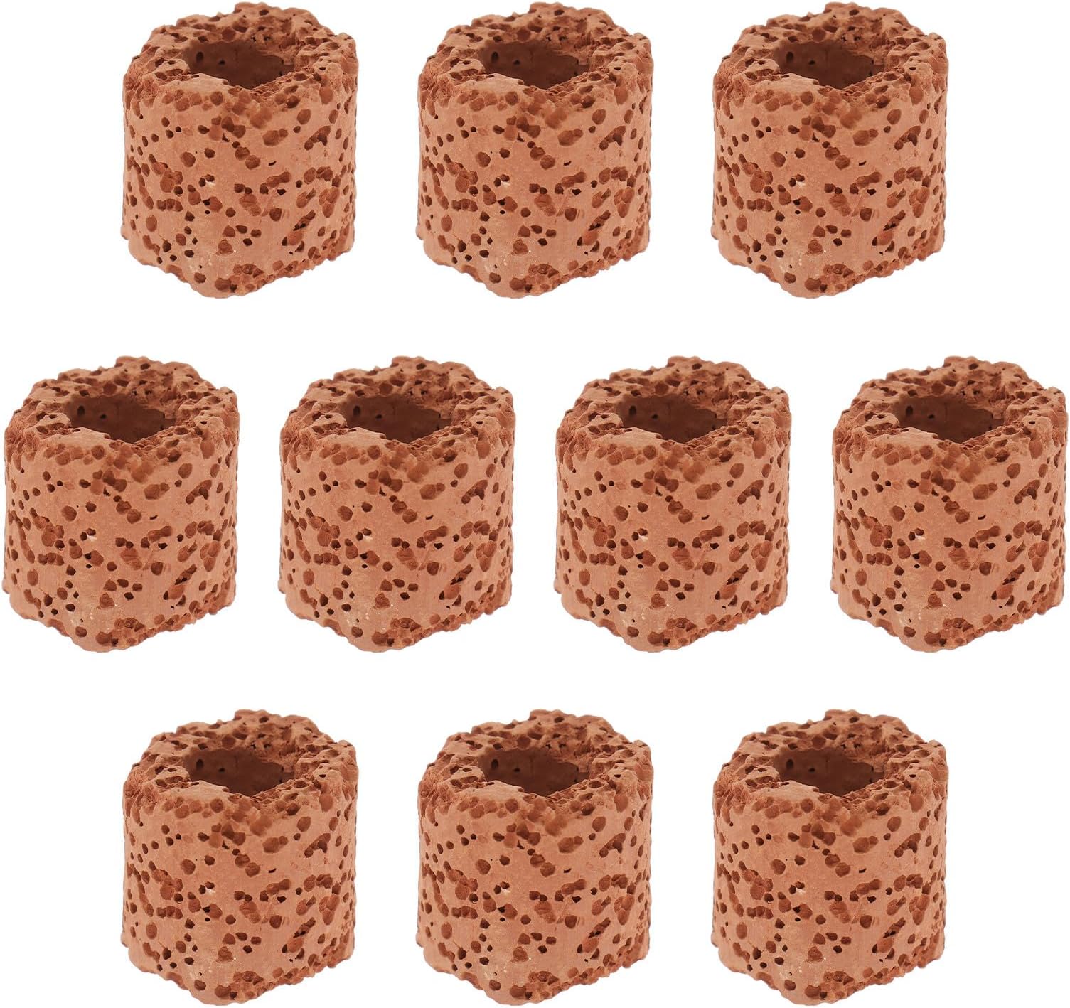 10pcs Aquarium Plant Fixed Rings Ceramic Holder for Live Aquatic Plants, Anti-floating Substrate Weights for Fish Tank Decoration and Aquatic Landscape