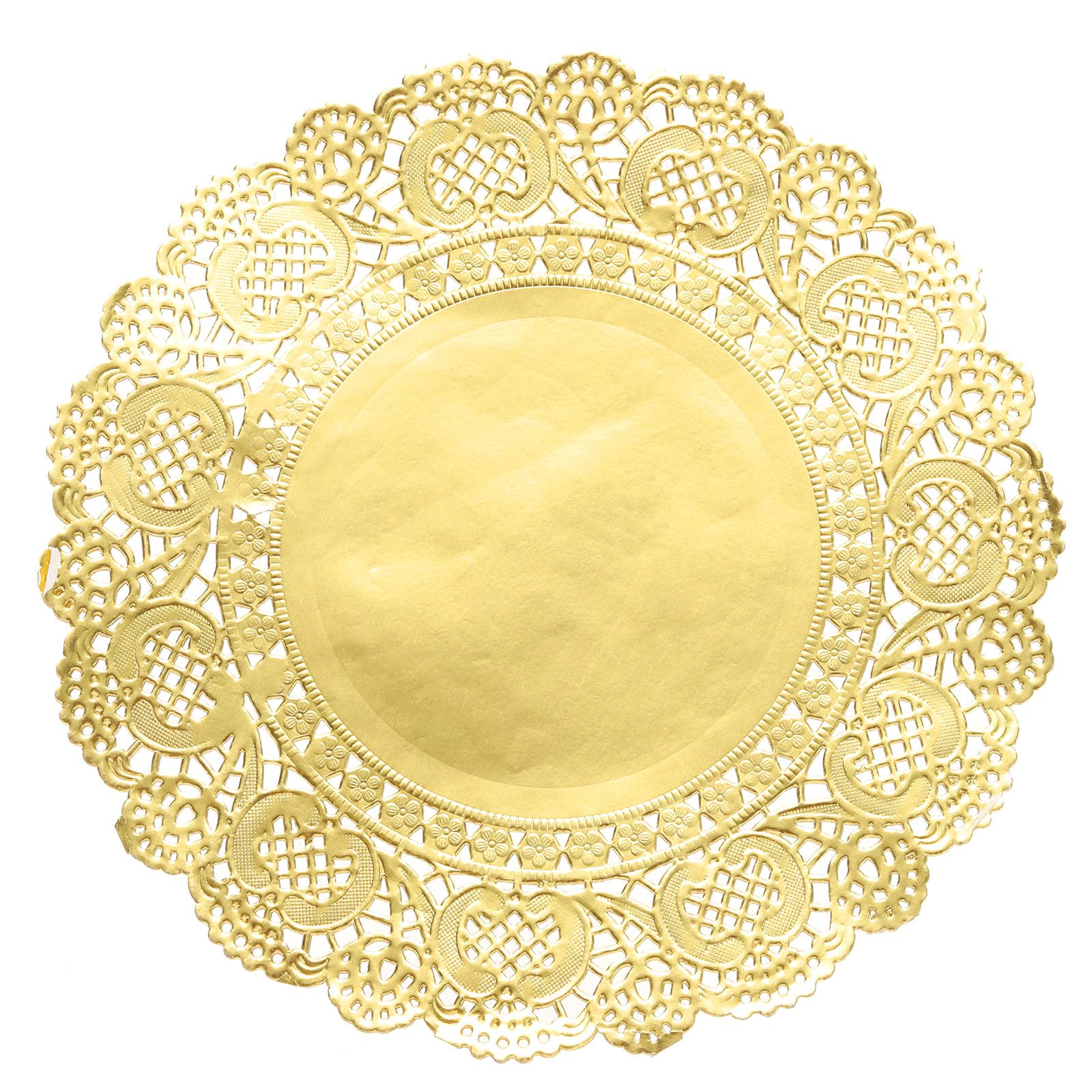 100 Napperons Ronds En Papier Dentelle Argenté - Diamètre 12,7 Cm - Pour Fête, Mariage, Anniversaire, Décoration Table