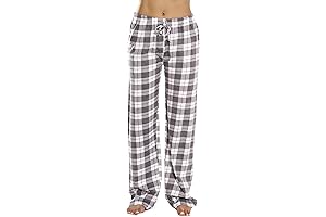 Plaid Pajama Pants for Teens: 100% Cotton Jersey Sleepwear