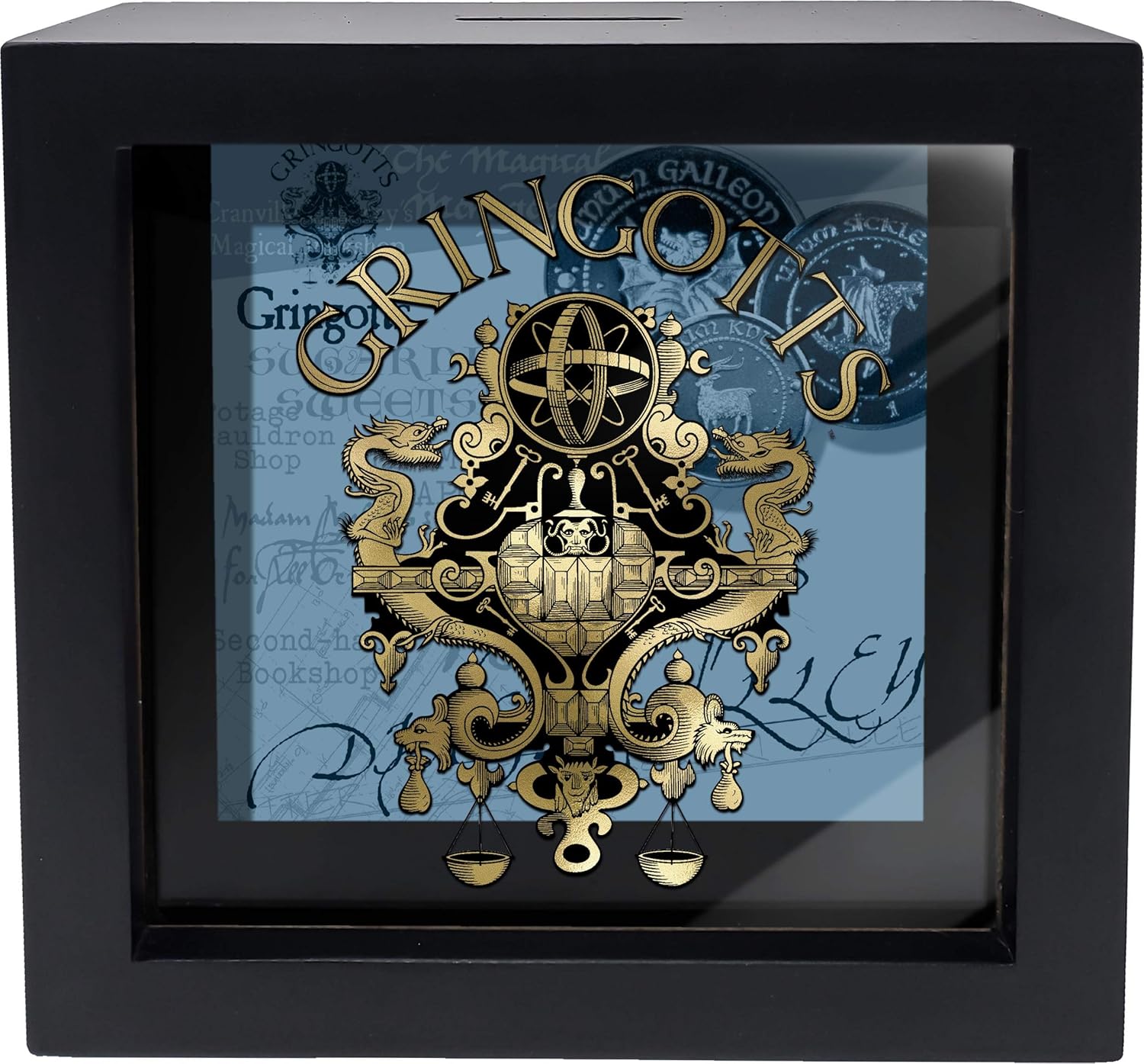 Spoontiques Gringotts Shadowbox Bank, Black Amazon.in Toys & Games