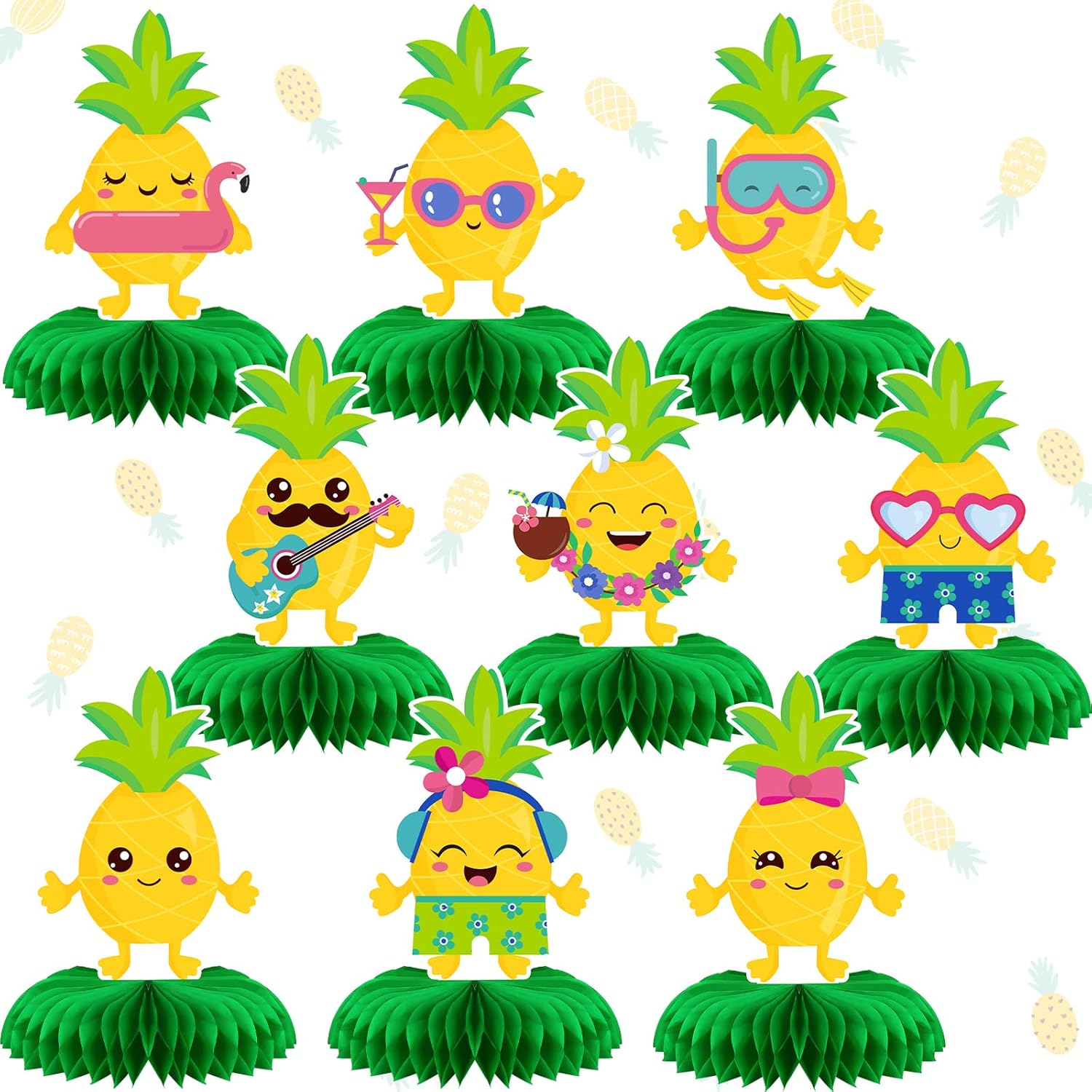 9 Pieces Pineapple Party Decorations Pineapple