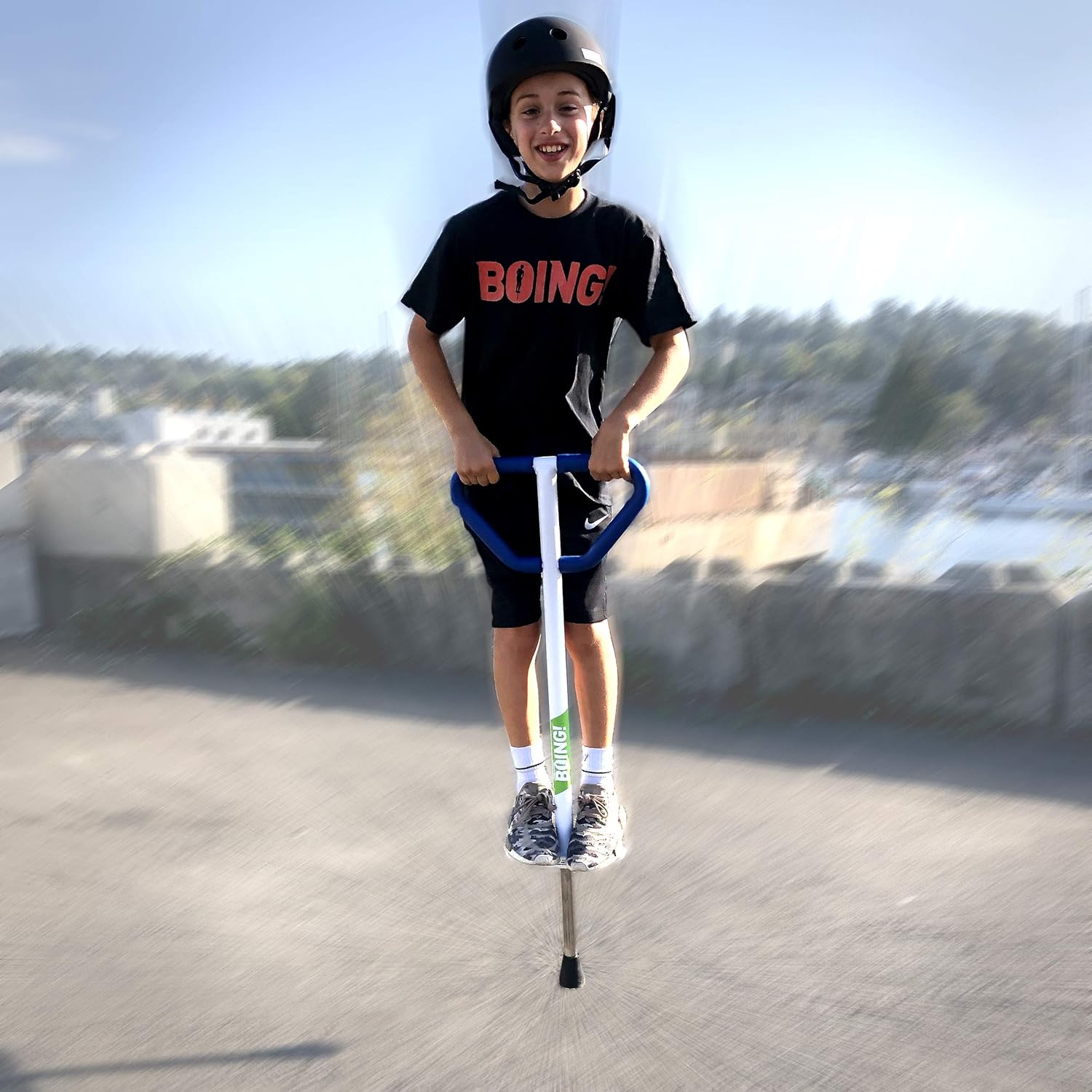 Geospace Jumparoo Boing! Pogo Stick (60-100 lbs- Ages 8 & Up-Med), Assorted Color : Toys & Games