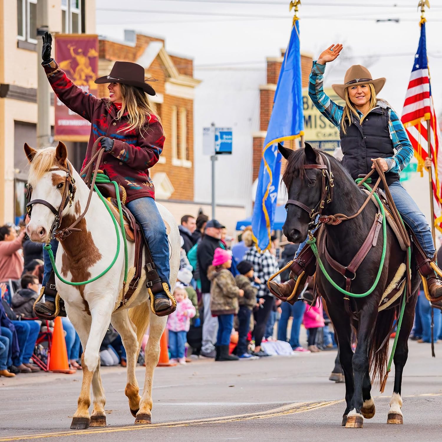 Toulite 9 Pcs Western Cowboy Hat Fur Faux Felt Hats Travel Cap with Strap for Men Women Cowgirl Party Cosplay Costume
