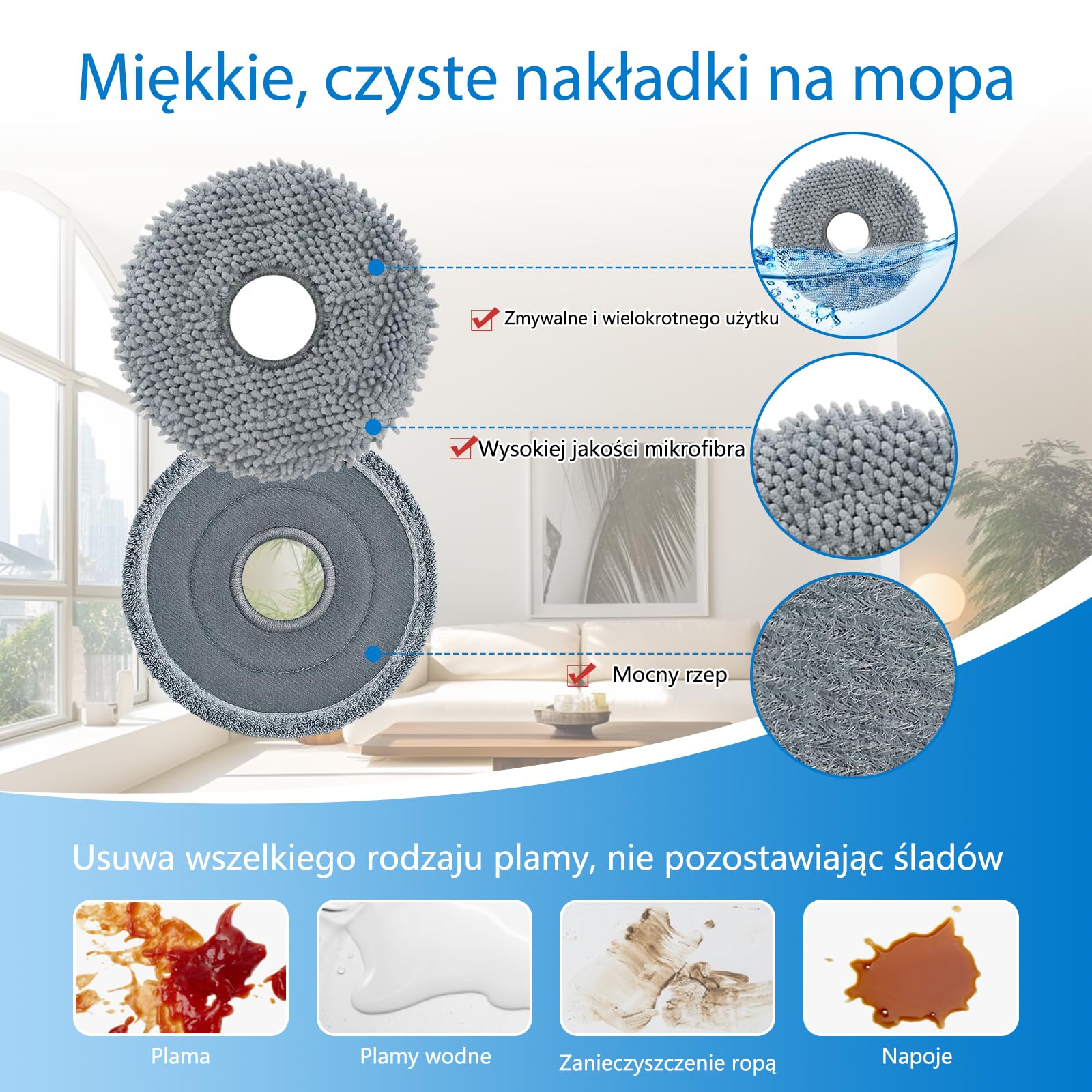 QV 35A zestaw akcesoriów do Roborock QV 35A / QV 35S / QR 598 / QR 798 odkurzacz automatyczny, części zamienne, 1 szczotka główna, 6 filtrów, 6 podkładek do wycierania, 6 szczotek bocznych, 6 worków