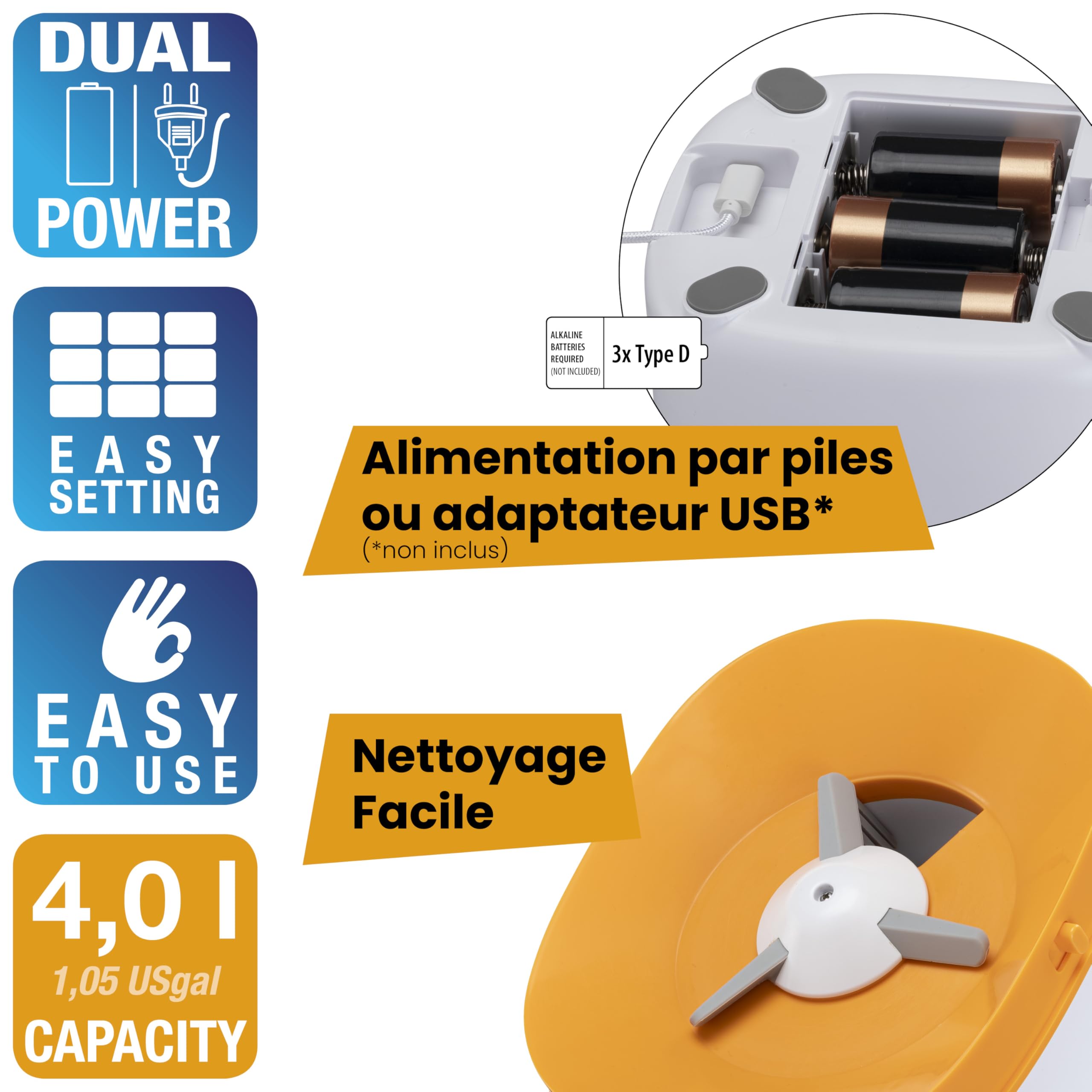 Ferplast Distributeur Croquettes Chat Automatique Risto Pet, Distributeur Croquettes Chien 4 L, Programmable, Double Alimentation, 6 Repas par Jour, Écran Rétroéclairé, Gamelle en Acier Inoxydable