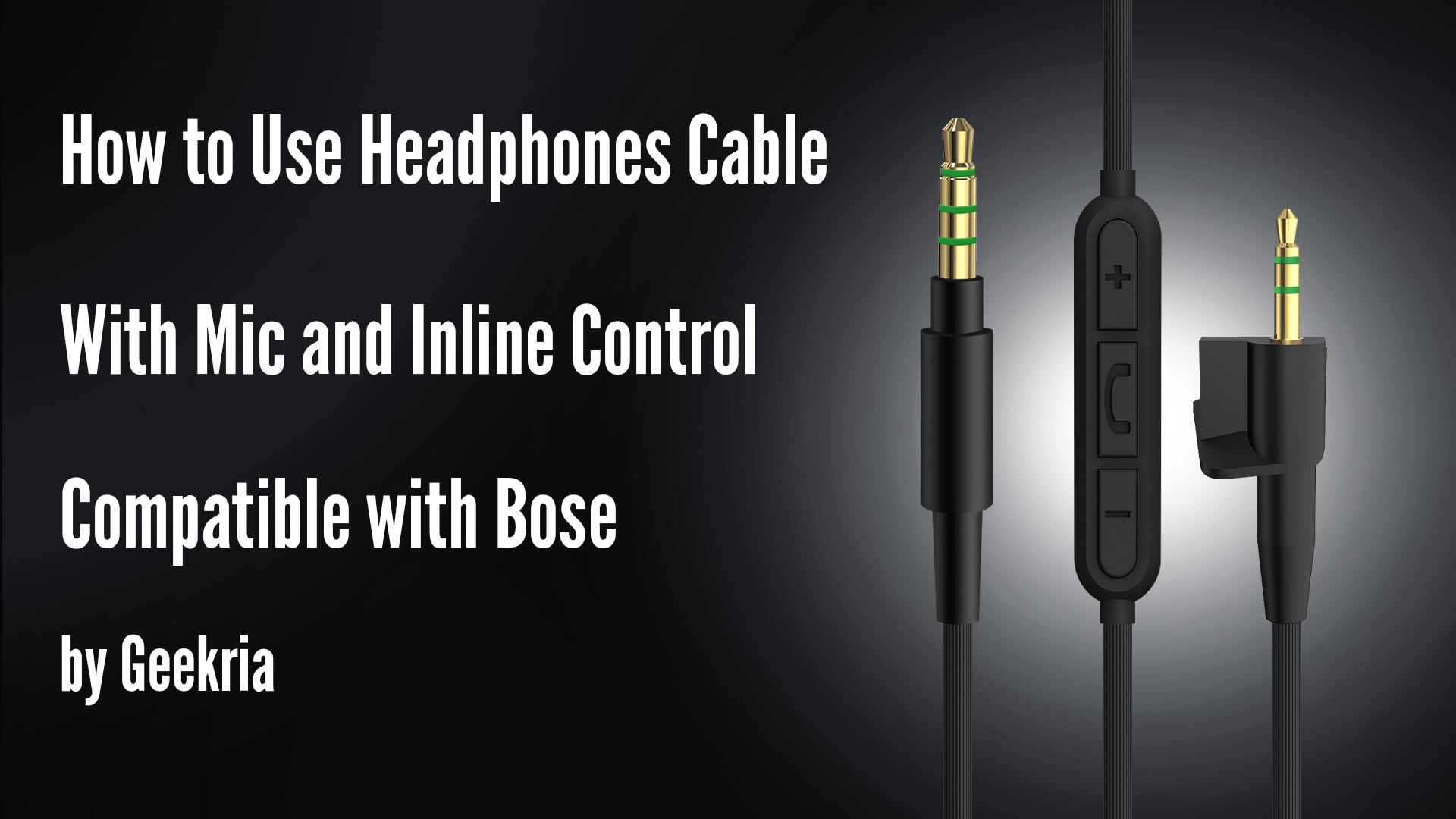 Amazon.com: GEEKRIA Audio Cable with Mic Compatible with Bose