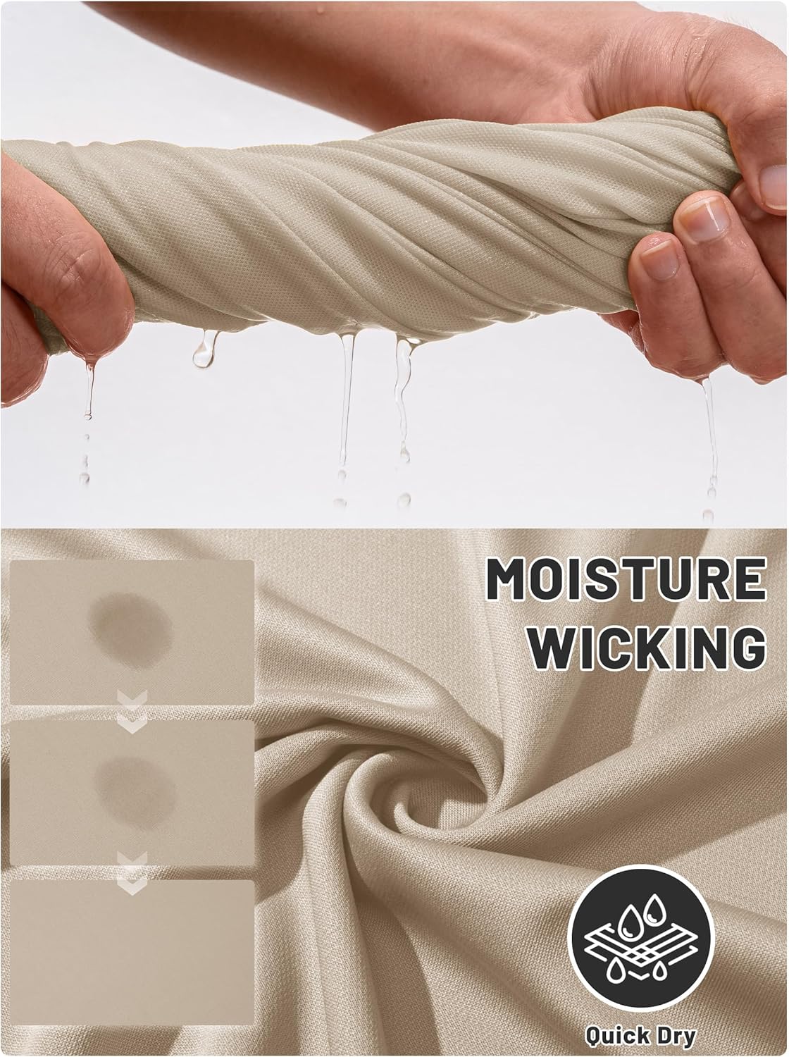 TACVASEN Polo Shirts for Men Short Sleeve Dry Fit Collared Shirt UPF 50+ Performance Work Athletic Tactical Golf Polos - Image 5