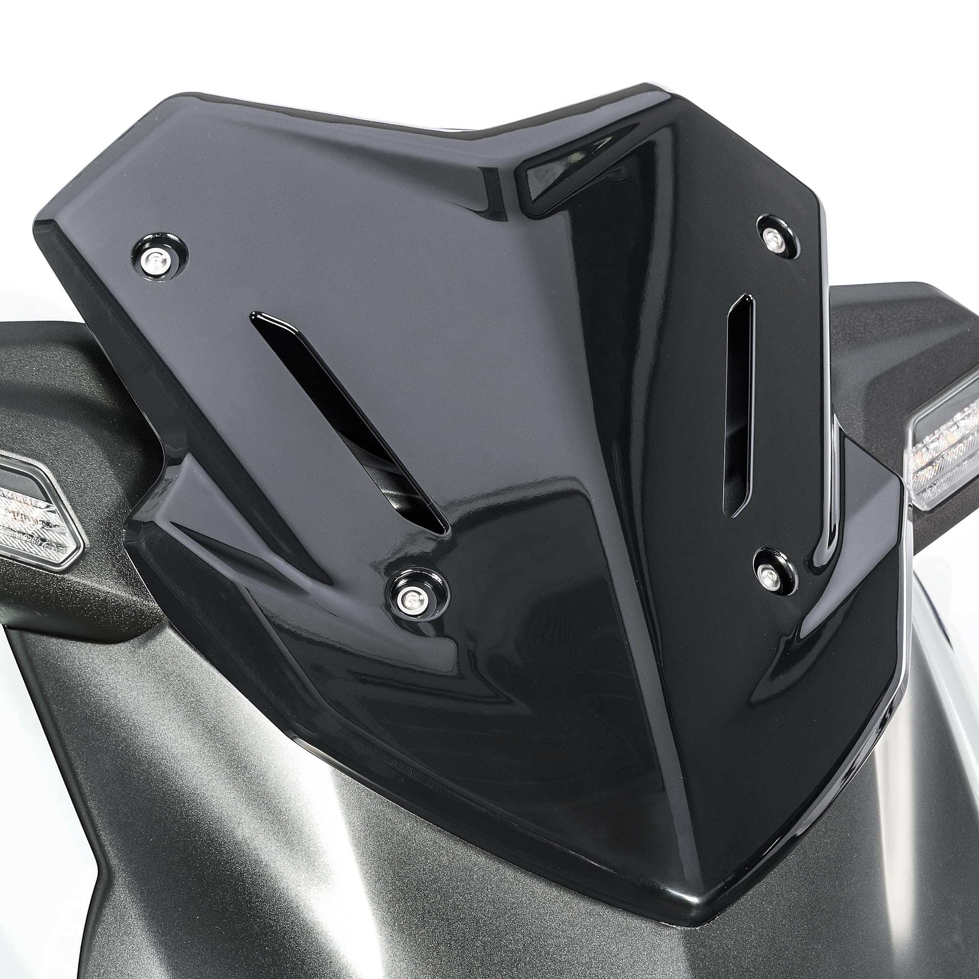 Deflector de viento para motocicleta XMAX300 2025 2026 Xmax 300 delantero viento escudo protector de parabrisas deflector (negro)