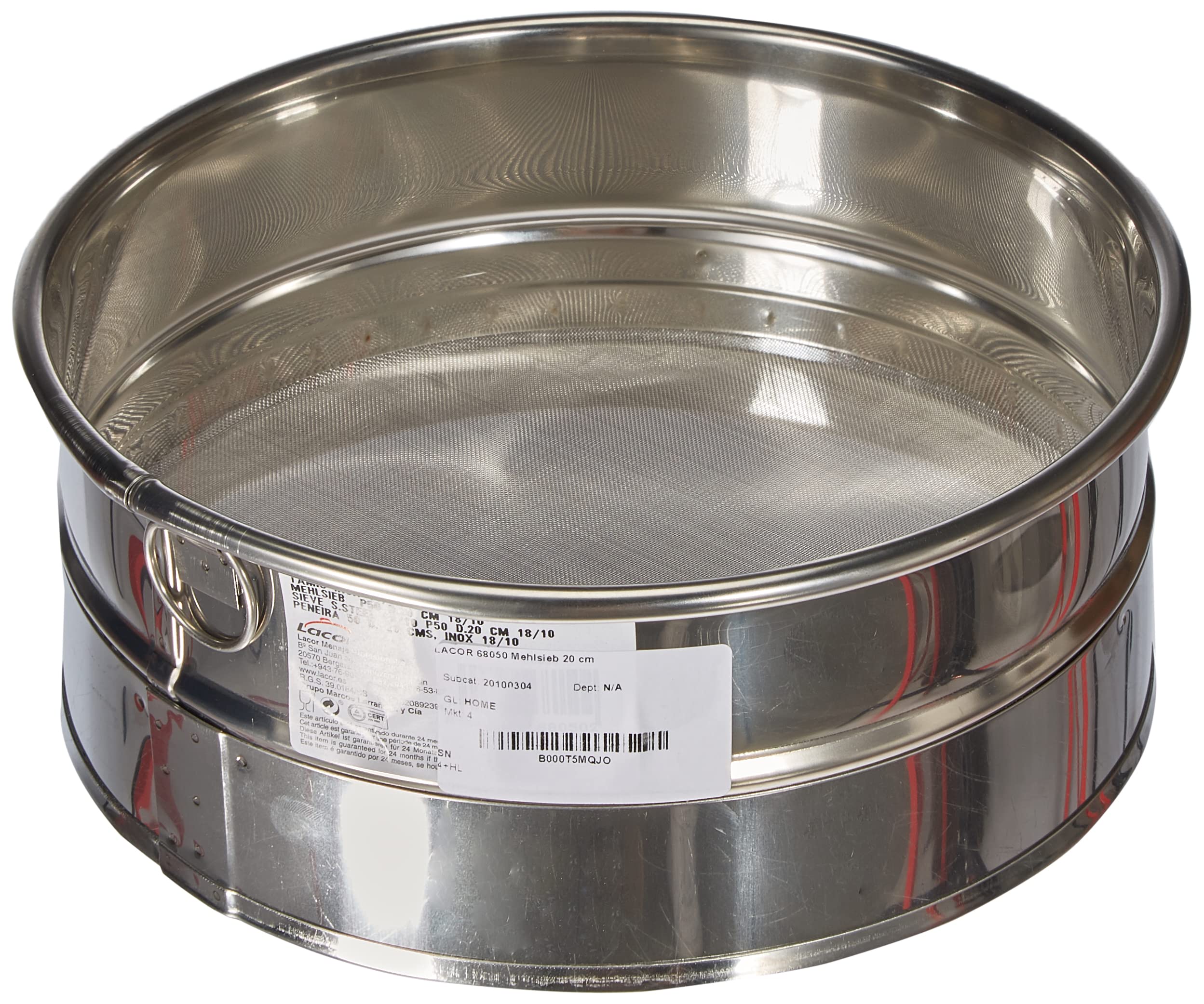 LACOR 68050 - Cedazo 50 Orificios/Pulgadas Acero Inoxidable 20 cms