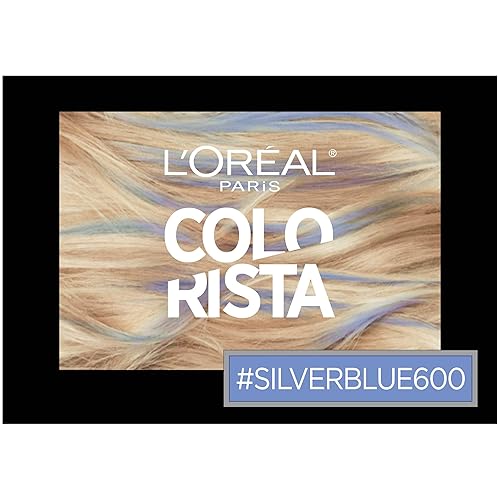 Miniatura 5 de L'Oréal Paris Color de cabello Colorista Maquillaje 1 día para rubias, Silverblue600, 1 onza líquida