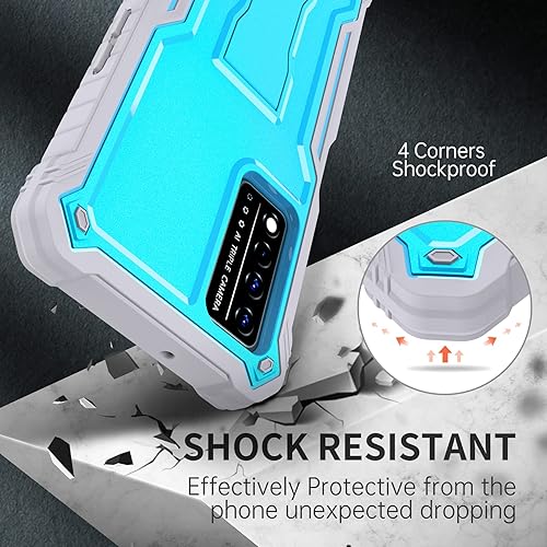 Miniatura 5 de FITO Funda T-Mobile REVVL V Plus 5G, doble capa a prueba de golpes, resistente, para T-Mobile REVVL V Plus 5G teléfono con protector de pantalla,