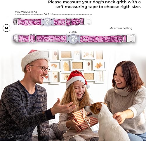 Miniatura 13 de Collar para perro Airtag, soporte impermeable para Airtag, collar de perro Apple Airtag, collar de perro resistente, ajustable, suave y reflectante