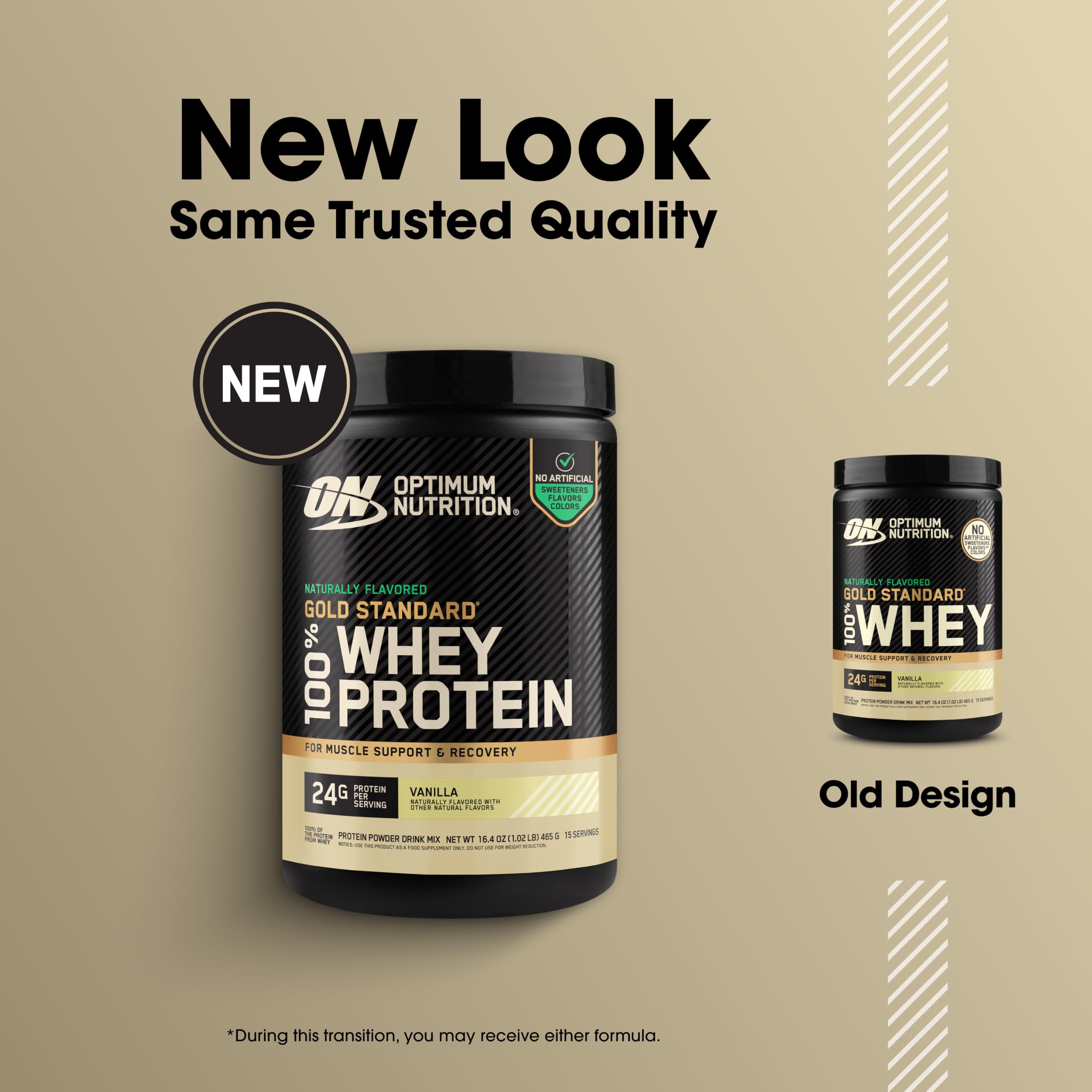 Optimum Nutrition Gold Standard Whey Protein Powder, Vanilla, 1.02 LB — Amazon image 3