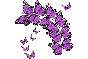Syhood Vibrant Monarch Purple Butterfly Decorations