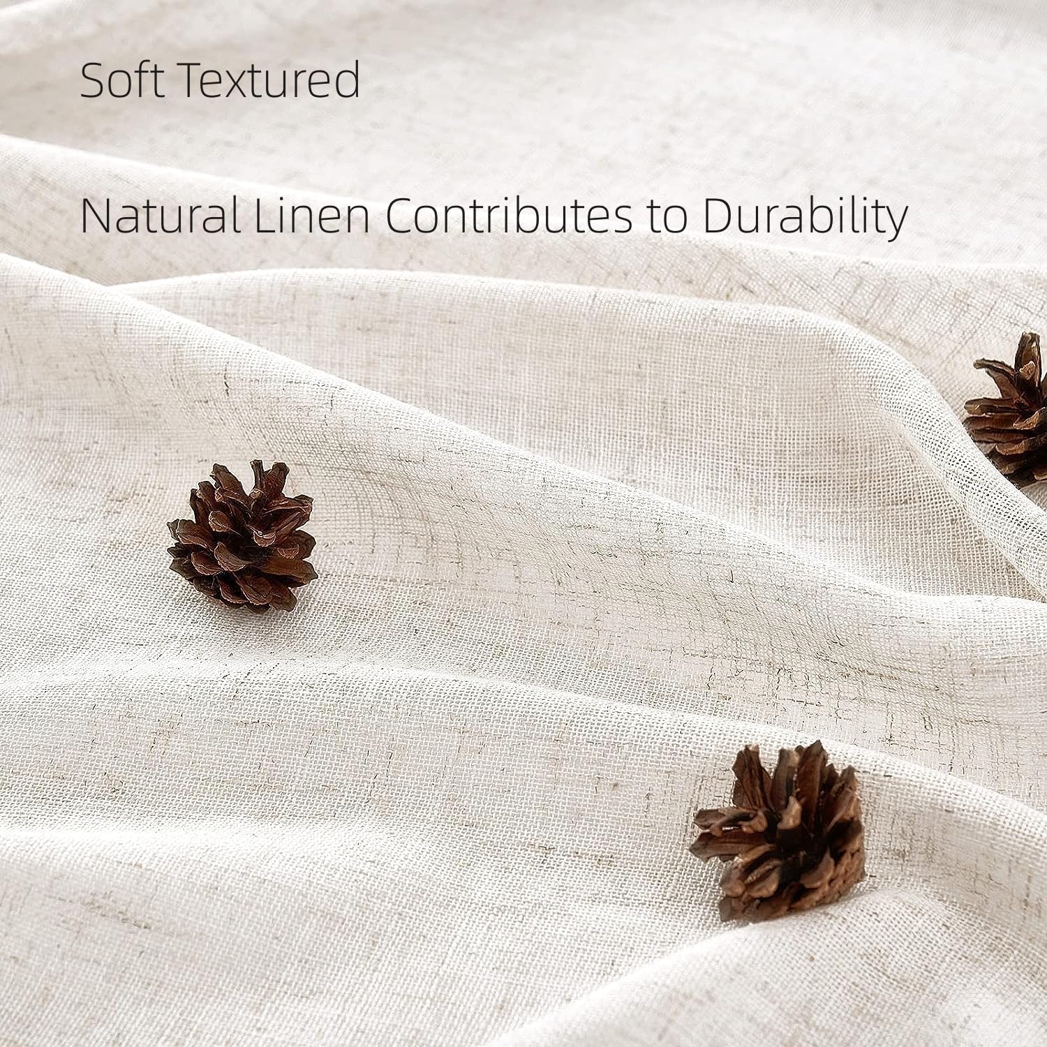 Linen Fabric Funny Frog Shower Curtain - Japanese Retro Bathroom Decor with 12 Hooks, Waterproof Natural Linen, 72x72 Inches