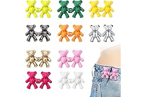 Atlodas Fashion Accessories Cute Bear No Sew Buttons for Jeans