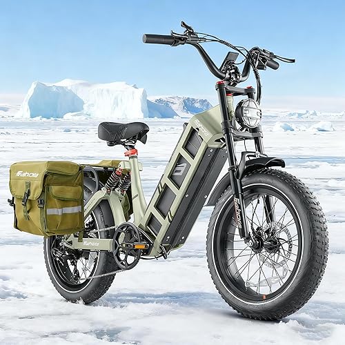 EAhora Juliet Pro 2 1200W/5200W Electric Bike 31MPH/43MPH Dual Motor 48V 60Ah/60V 70Ah Ebike 200Miles Long Range Electric Bike for Adults Electric Mountain Bike