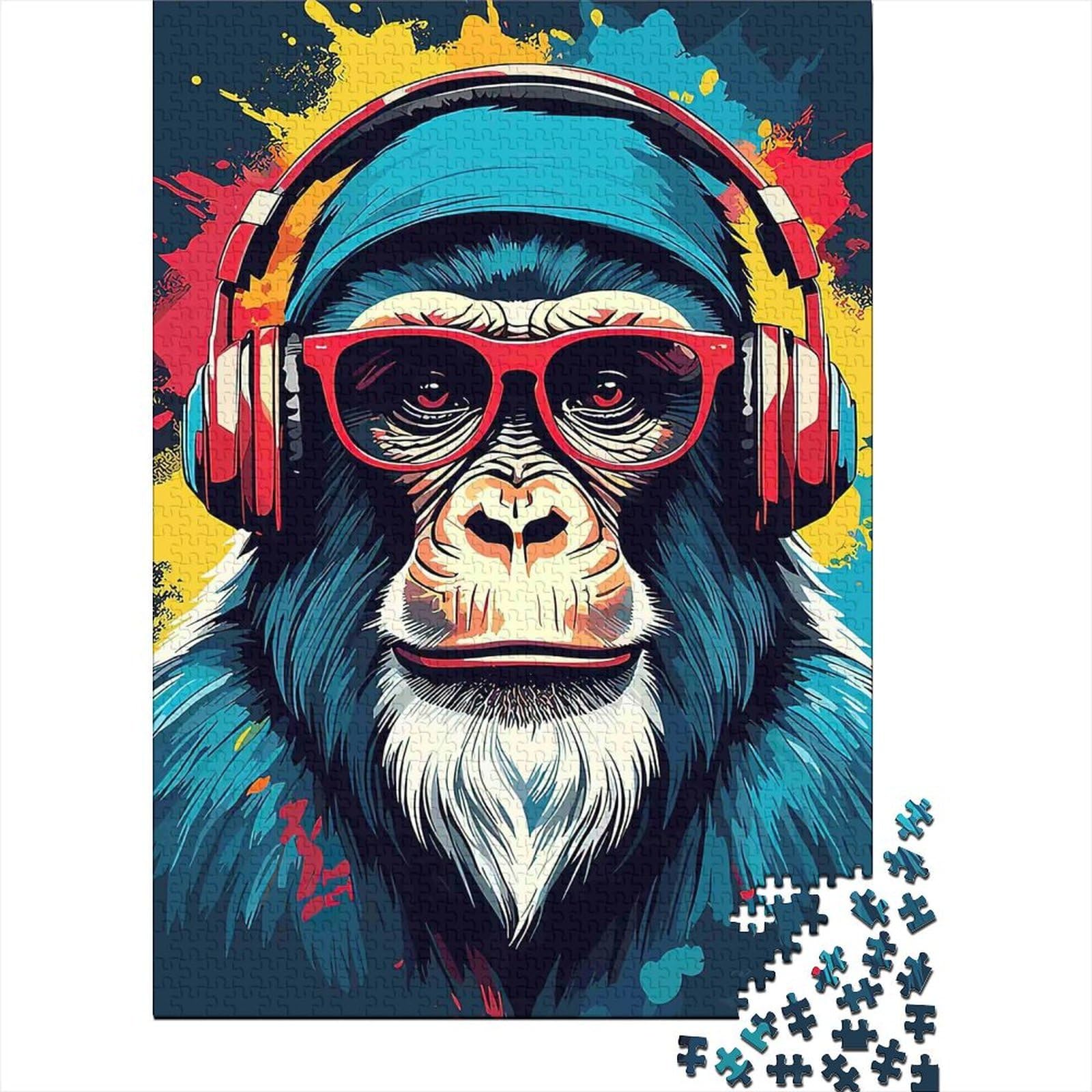 Uxinyoume Style-5 3D Printed Graffiti Bear Fitted Sheet Microfiber Soft Headphone Bed Sheet For Bedroom Dorm Mattress Protection Decor 90X200x25cm