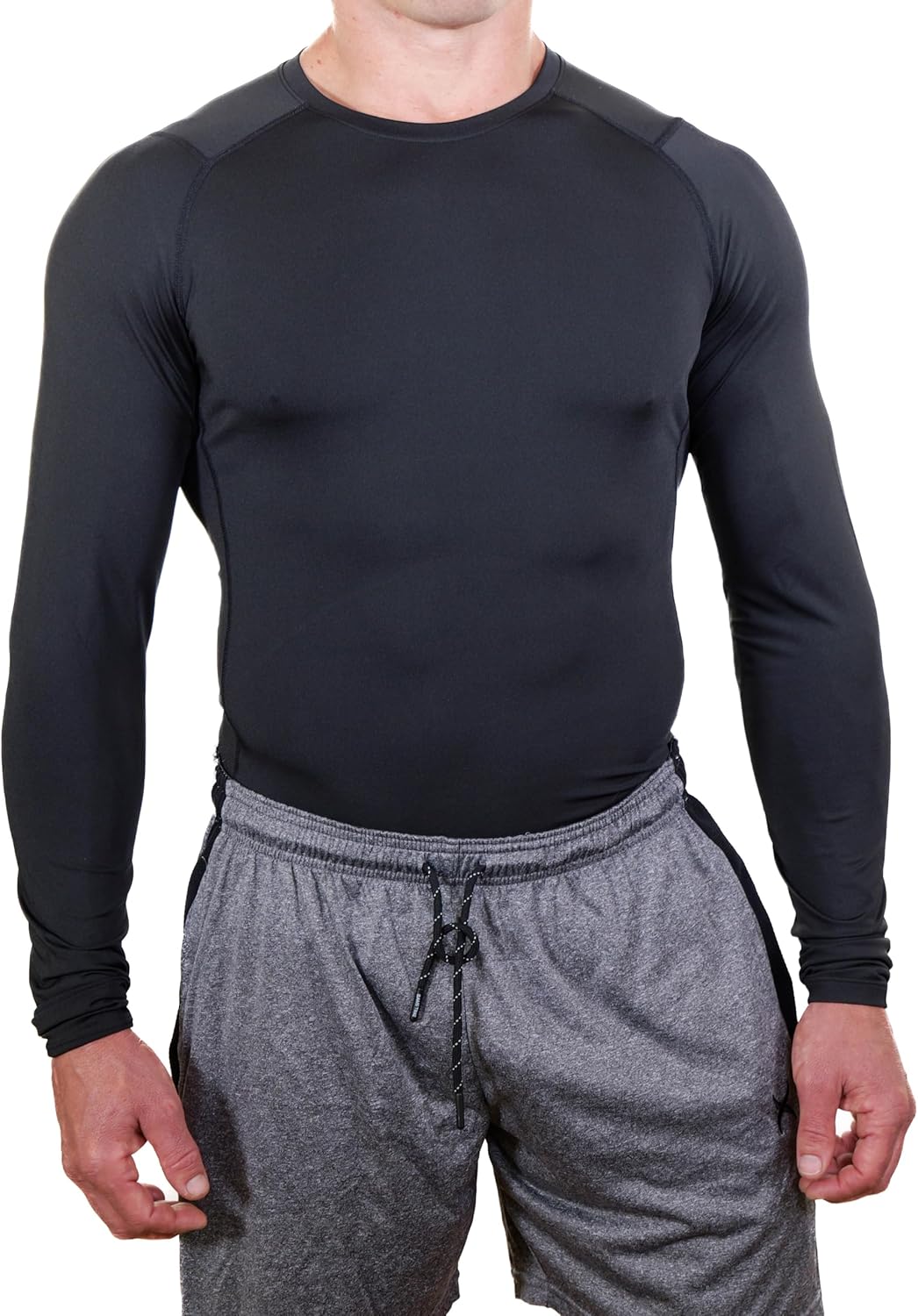 Core Tight Pro Men's Long Sleeve Compression Shirt Athletic Base Layer for Performance Workouts - Image 2