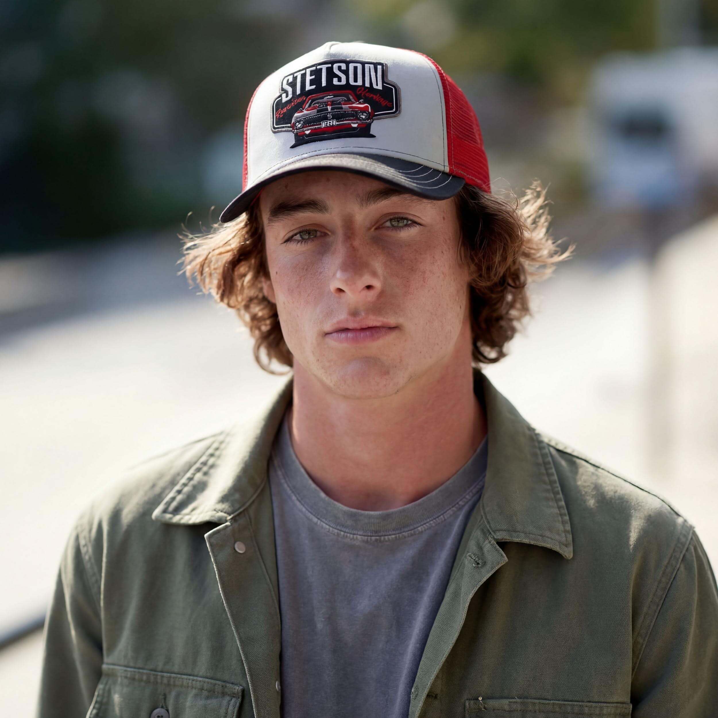 Stetson Cappellino Garage American Heritage Uomo - Trucker cap Berretto Baseball Mesh Snapback, con Visiera, Visiera Estate/Inverno Primavera Estate Autunno Inverno