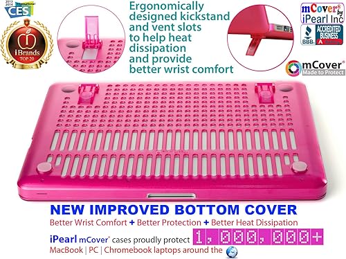 Miniatura 4 de mCover iPearl - Carcasa rígida con cubierta de teclado para MacBook Pro de aluminio modelo A1286 de 15 pulgadas teclas negras pantalla regular